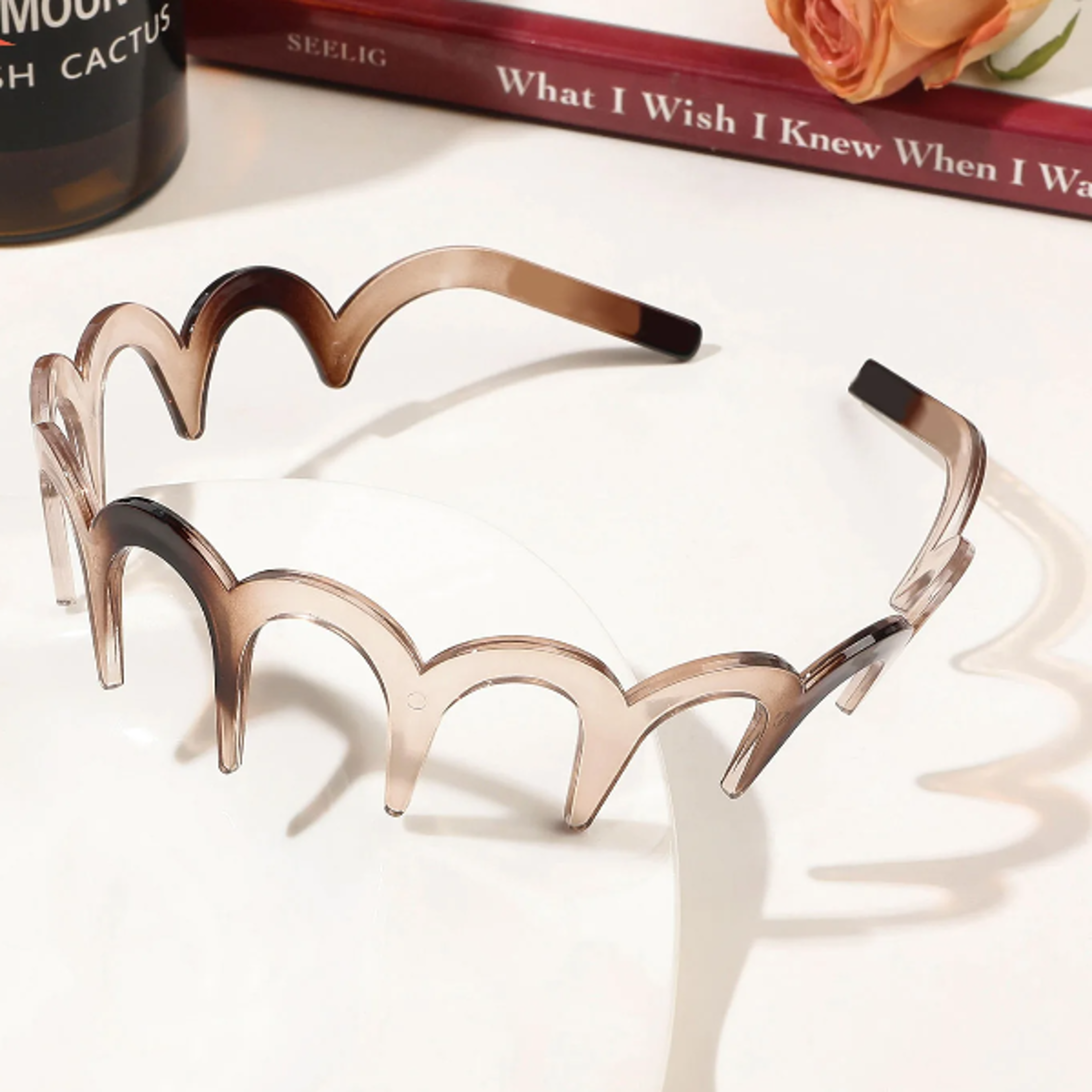 Fashion Wave Headbands for Women Solid Color Toothed Nonslip Hair Bands Girl Face Wash Sports Hairb