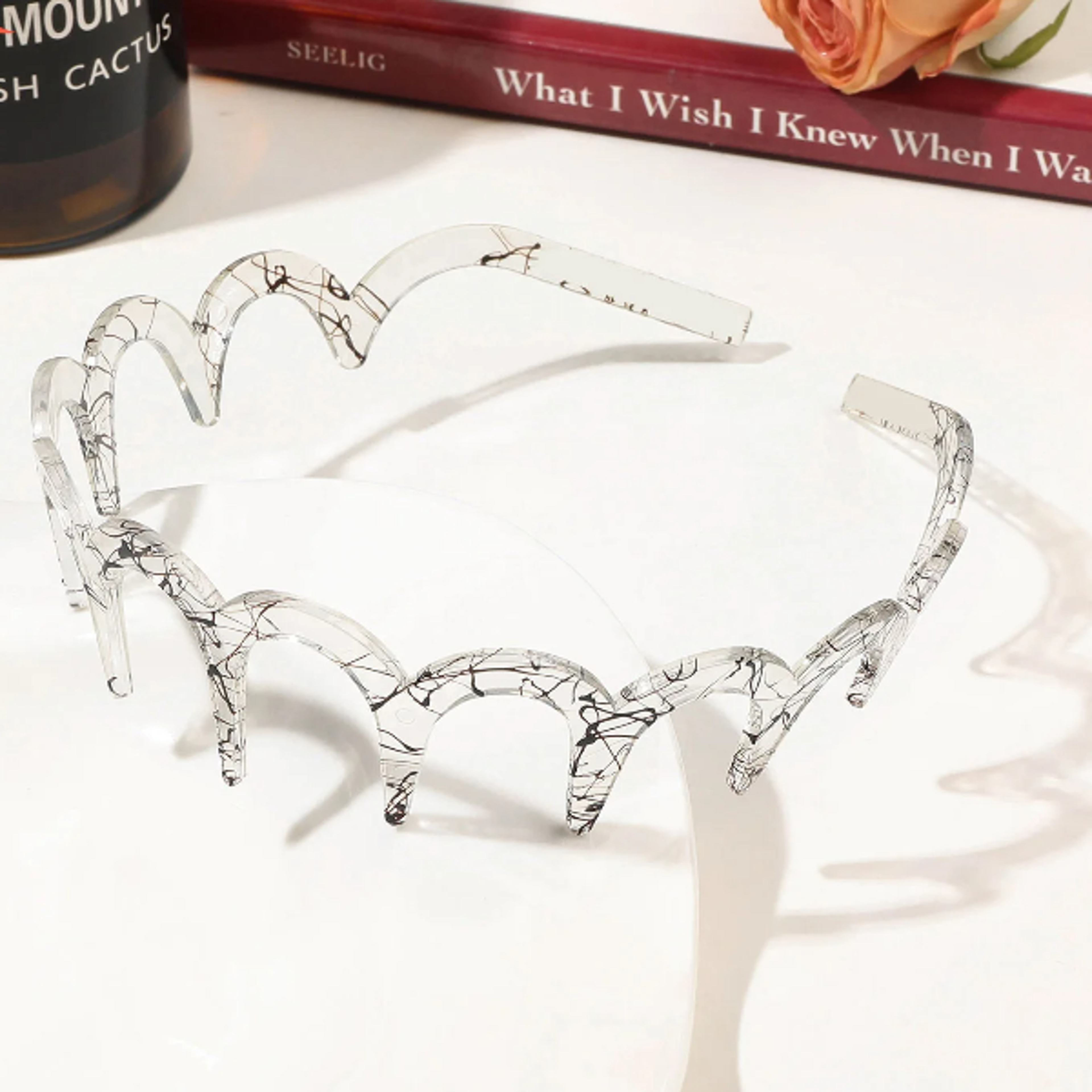 Fashion Wave Headbands for Women Solid Color Toothed Nonslip Hair Bands Girl Face Wash Sports Hairb