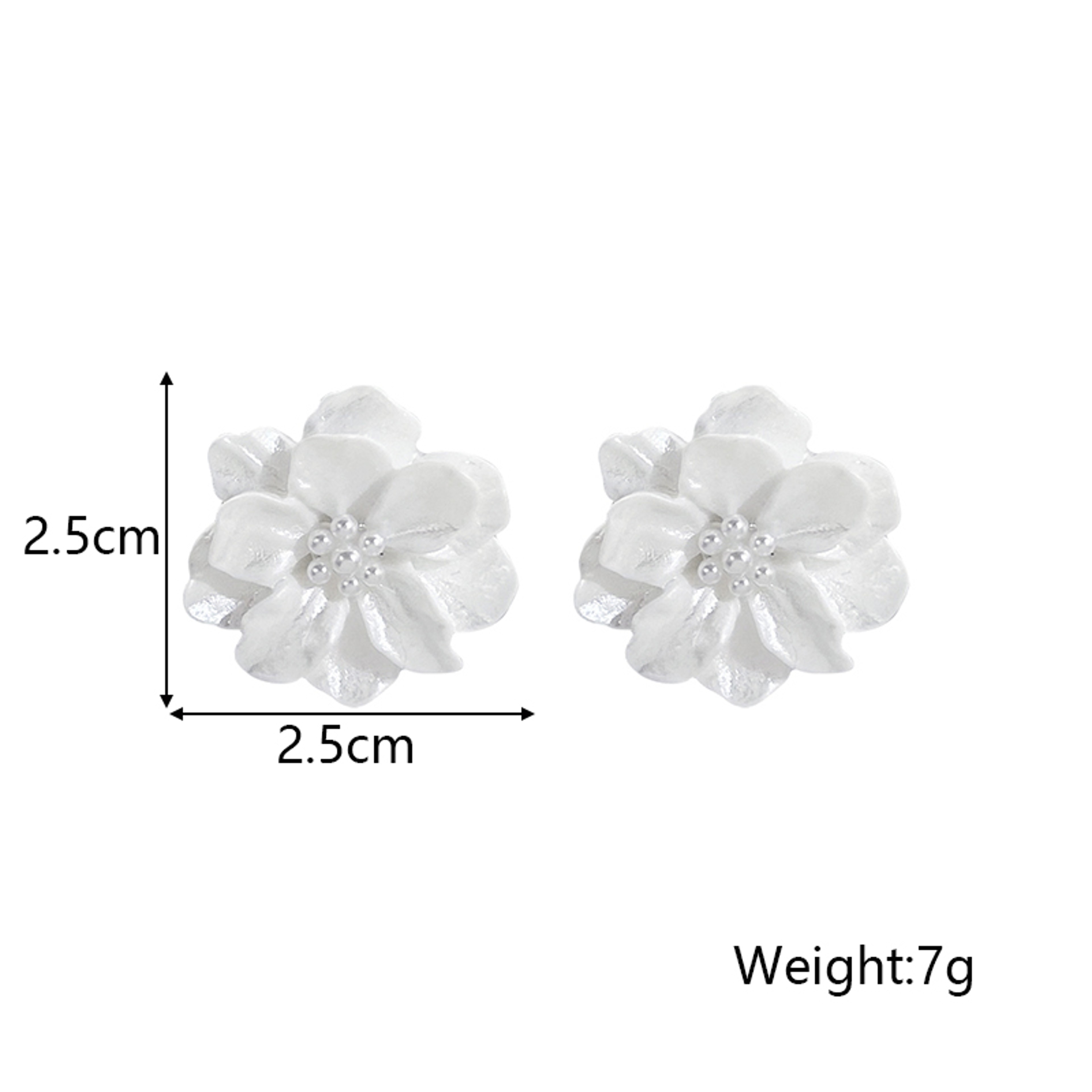 BloomPetal Acrylic Flower Stud Earrings Korean Floral Earrings For Women 1