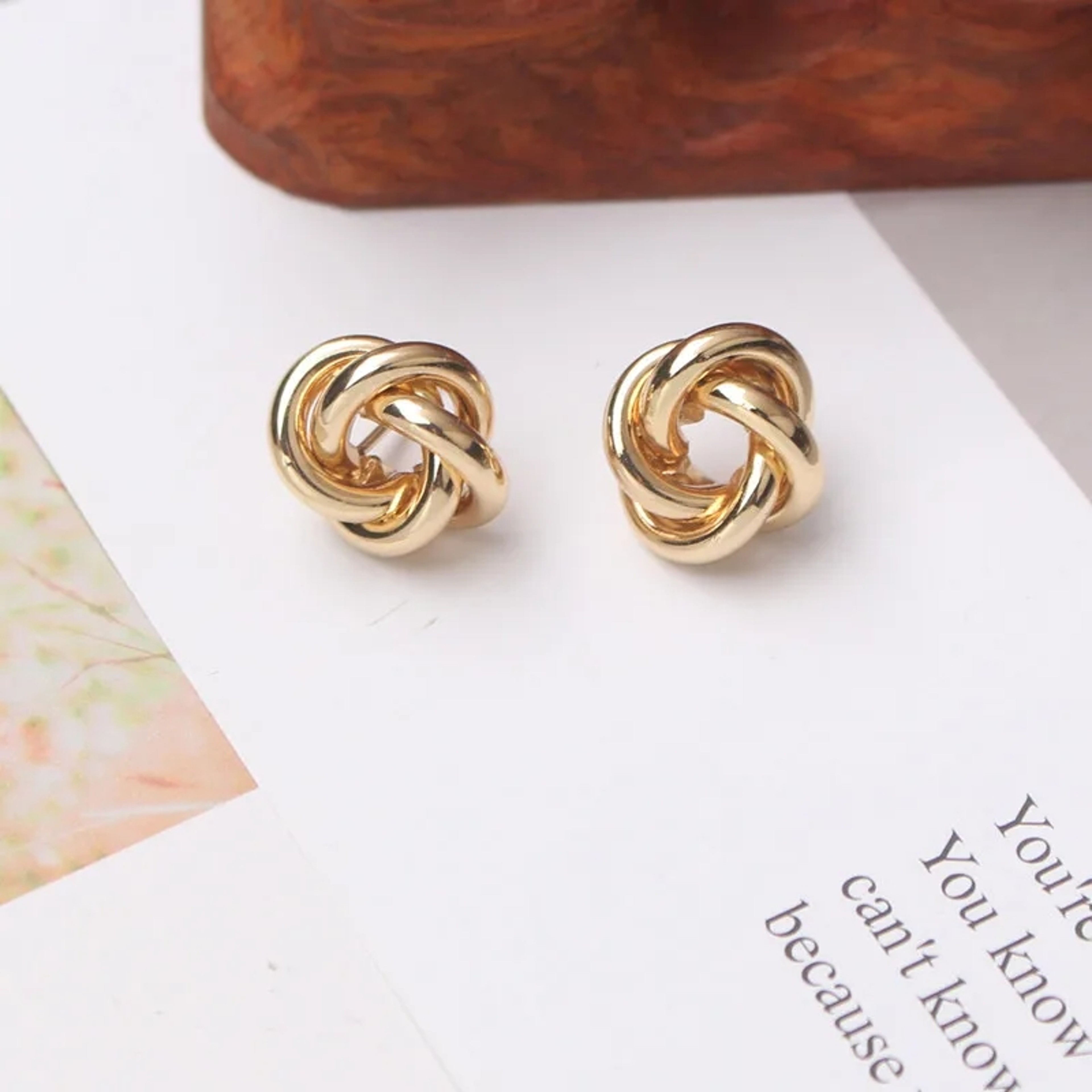 Gold Twist Spiral Stud Earrings For Women Twist Stud Earrings Gold Spiral Earrings Modern Statement 0
