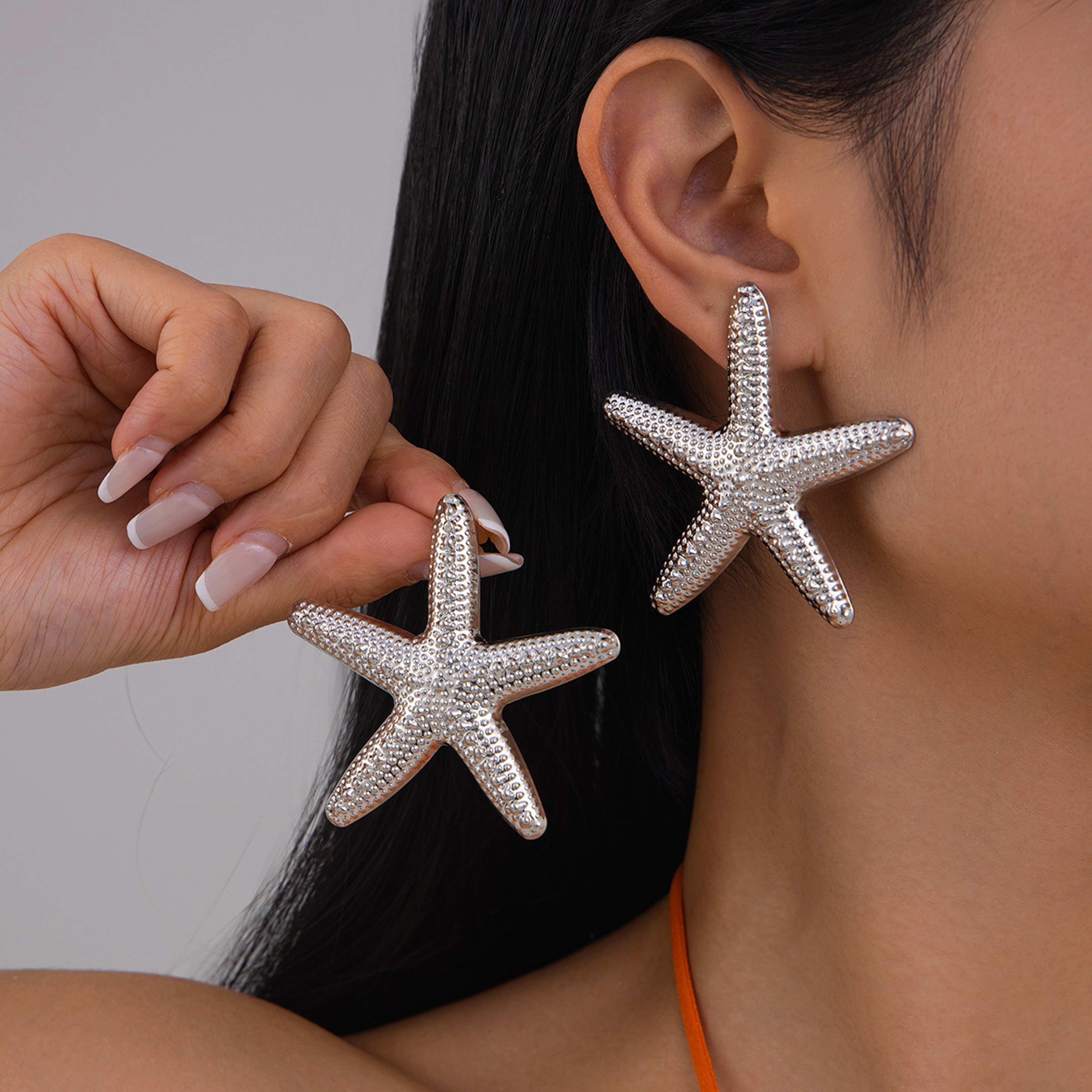 Coastal Shell  Starfish Pearl Stud Earrings For Women  Beach Earrings Shell Stud Earrings Pearl Ear 0
