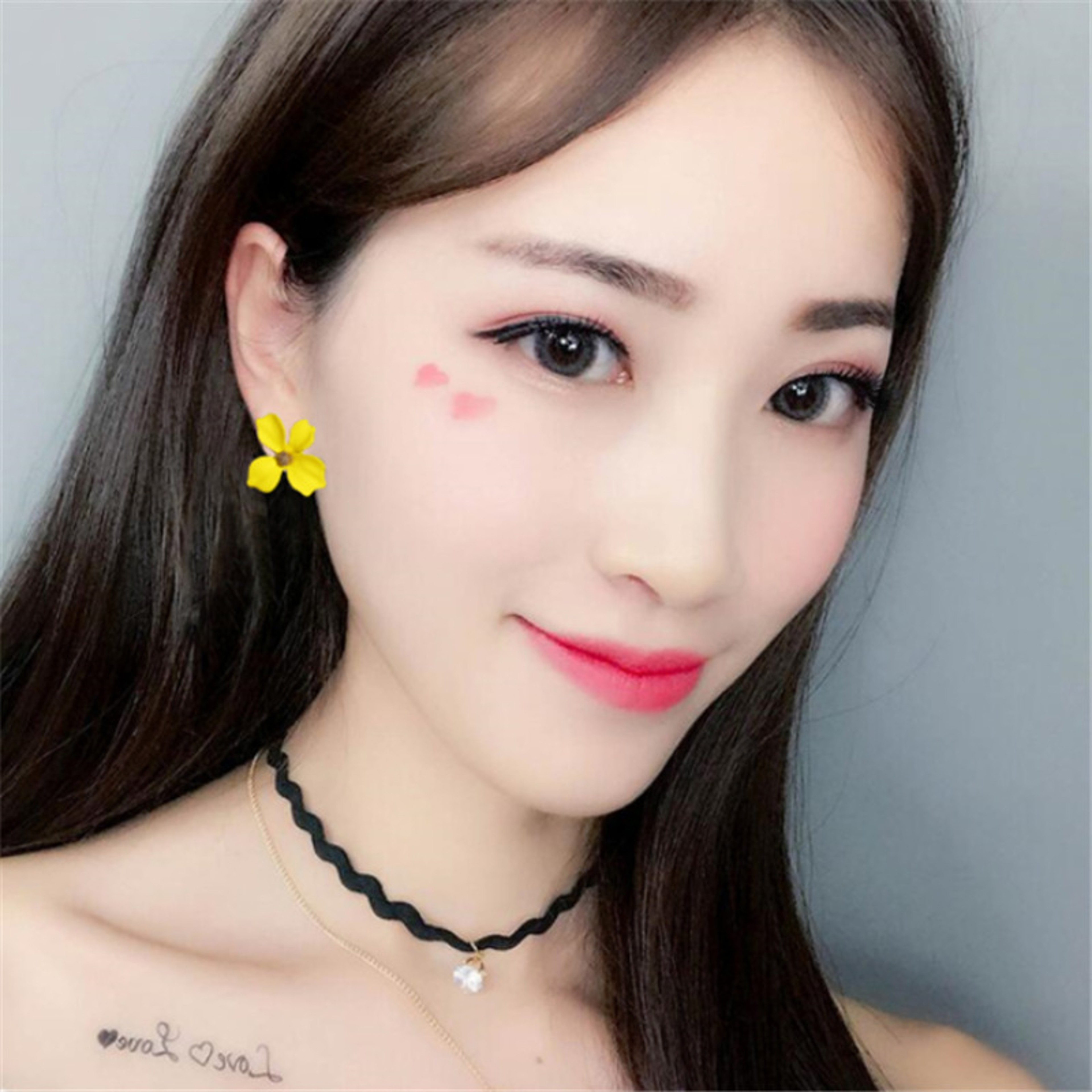 White Orange Floral Statement Stud Earrings For Women Flower Stud Earrings Statement Earrings Weddi 1
