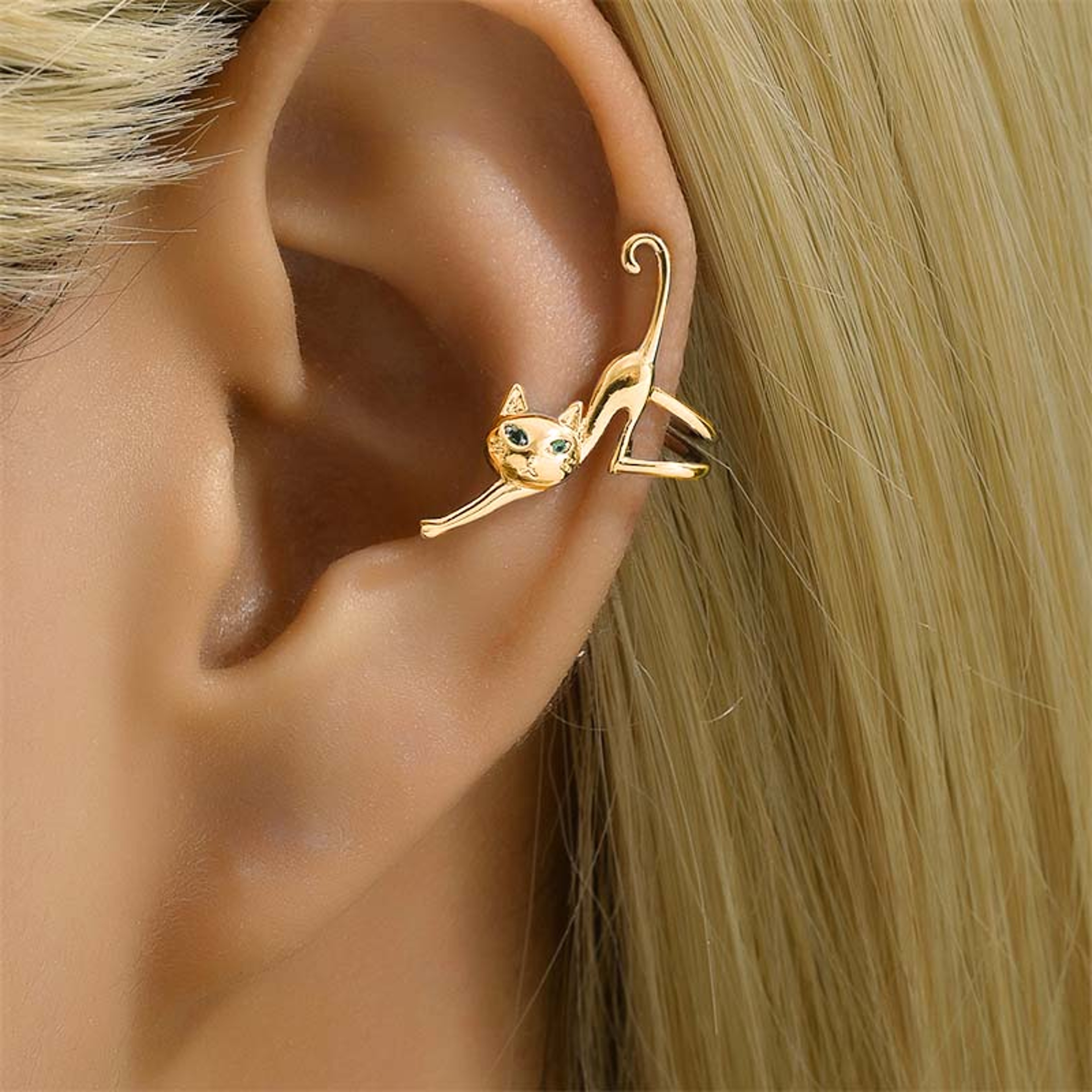 Rinhoo Cat Stud Earrings  Fish Asymmetrical Earrings Cute Dainty Animal Jewelry For Women 1