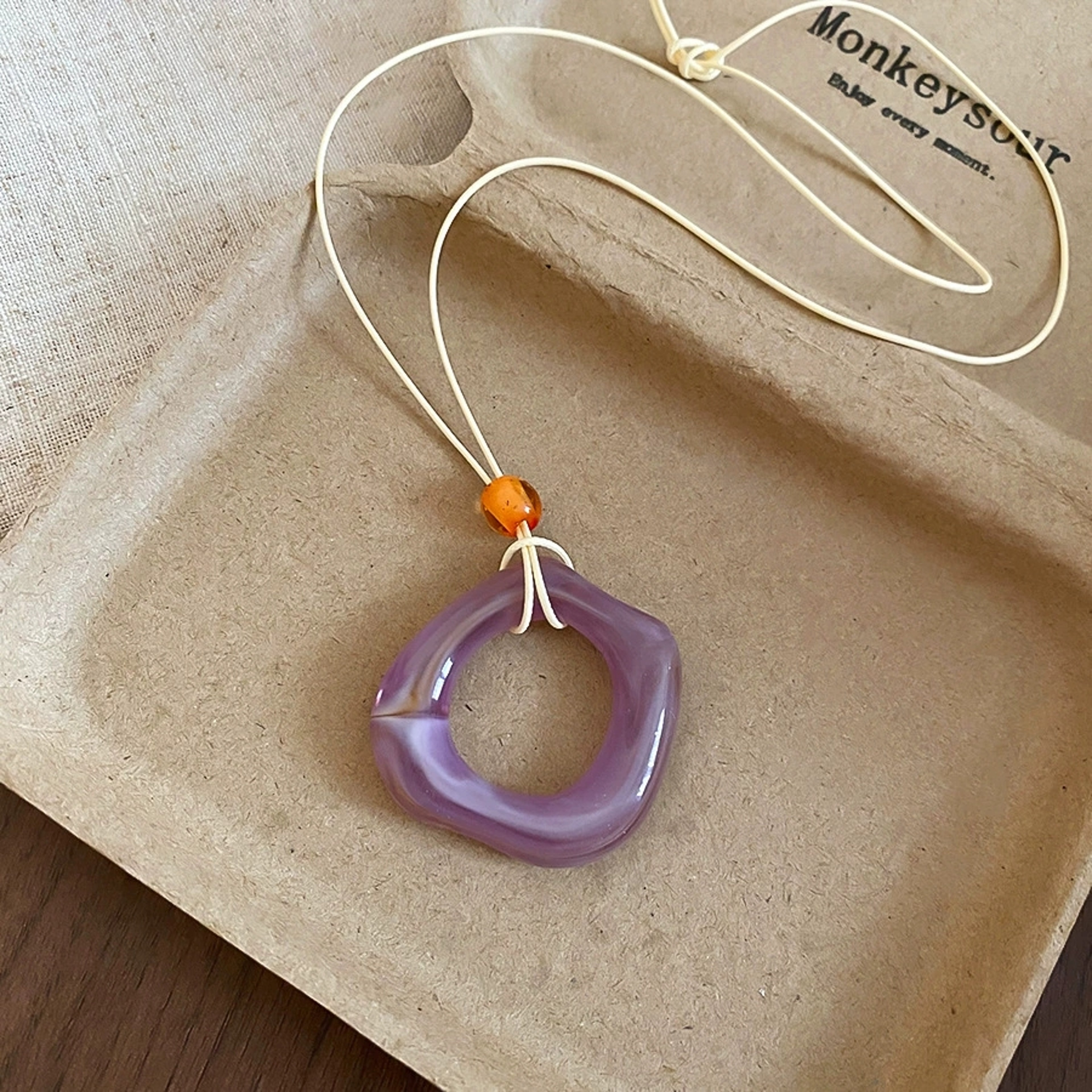 ColorPop Resin Pendant Necklace Modern Geometric Necklace With Long Rope Cord For Women 4