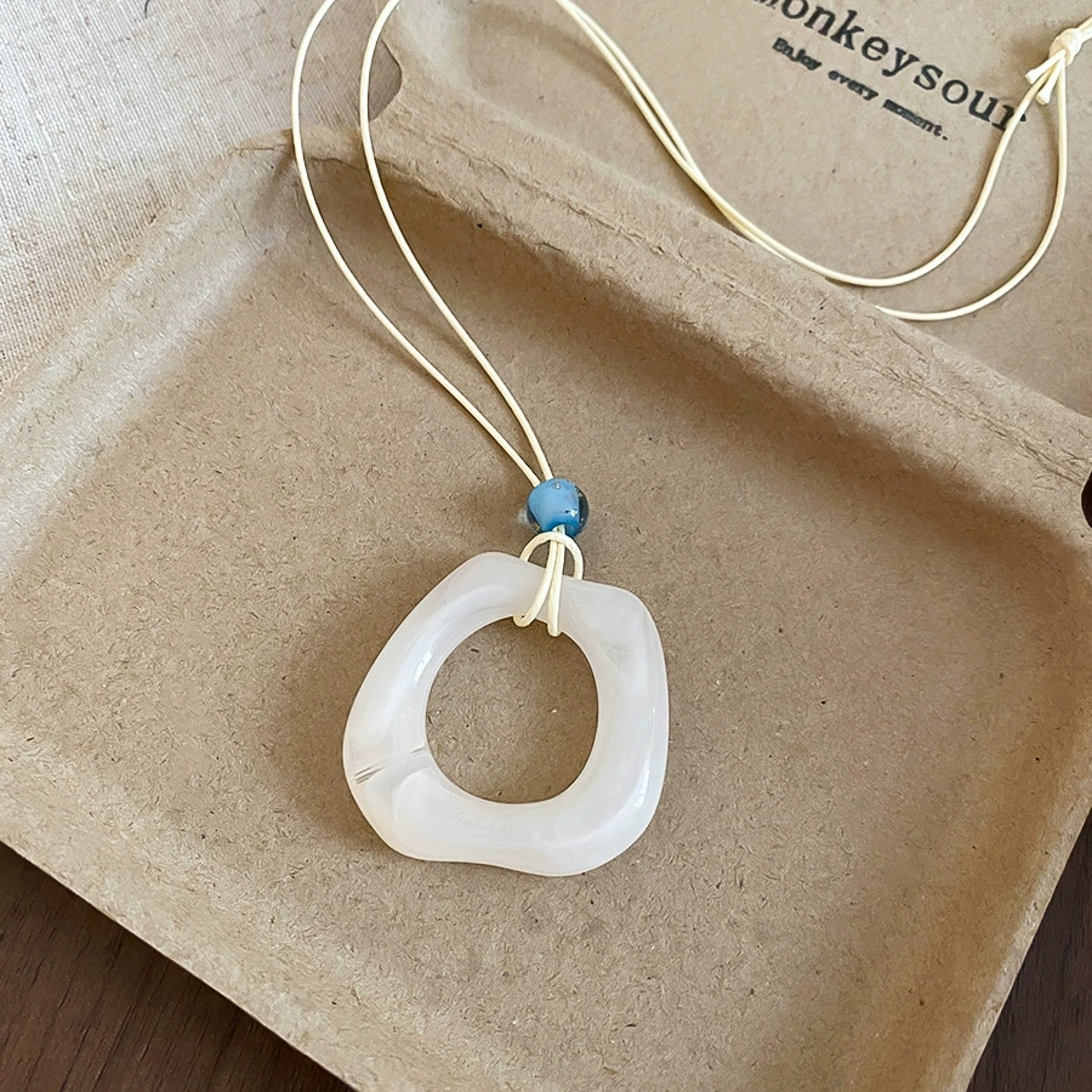 ColorPop Resin Pendant Necklace Modern Geometric Necklace With Long Rope Cord For Women 7