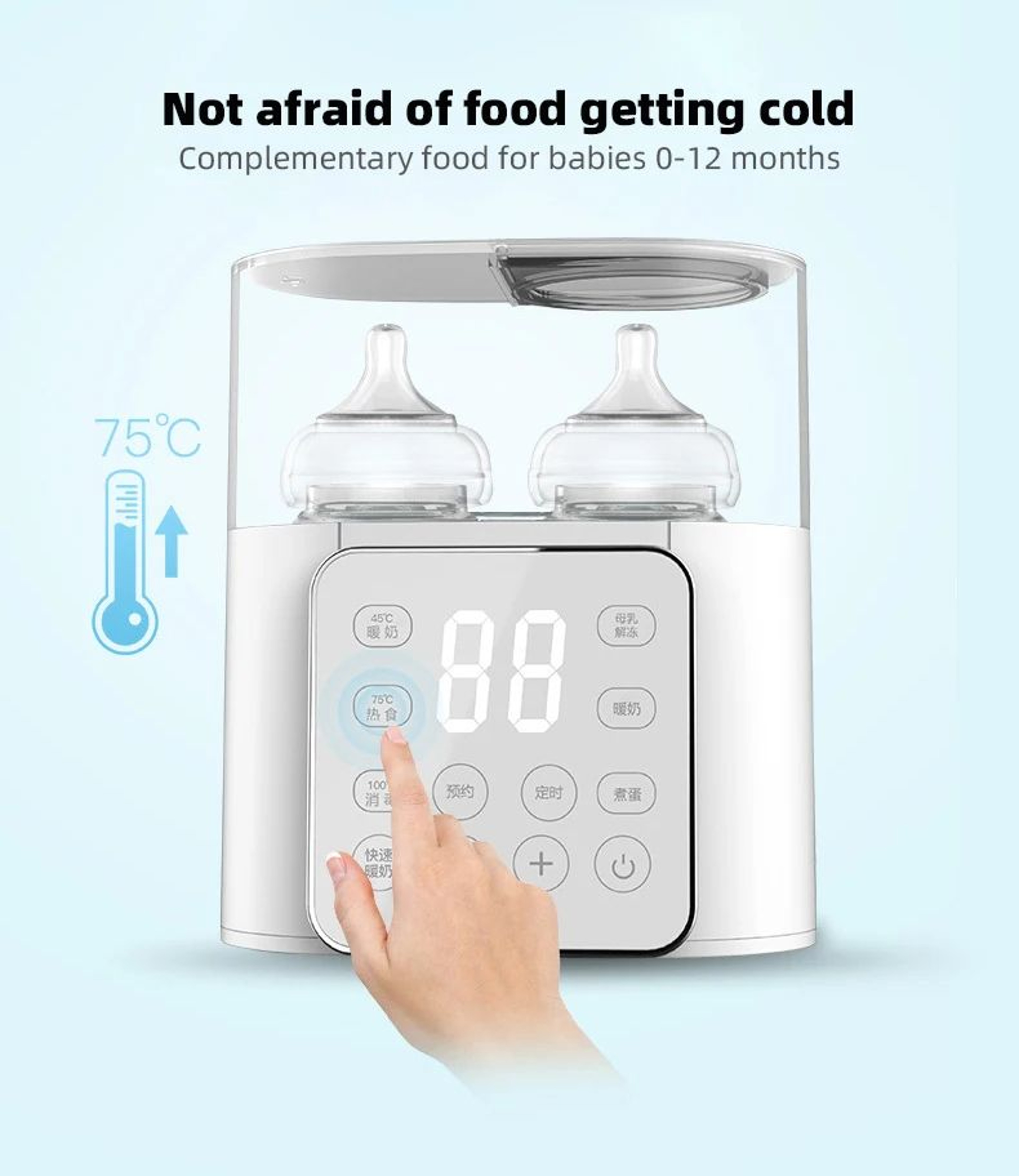 MultiFunction Baby Bottle Warmer  Sterilizer With Accurate Temperature Control Fast Milk Heater  Fo 4