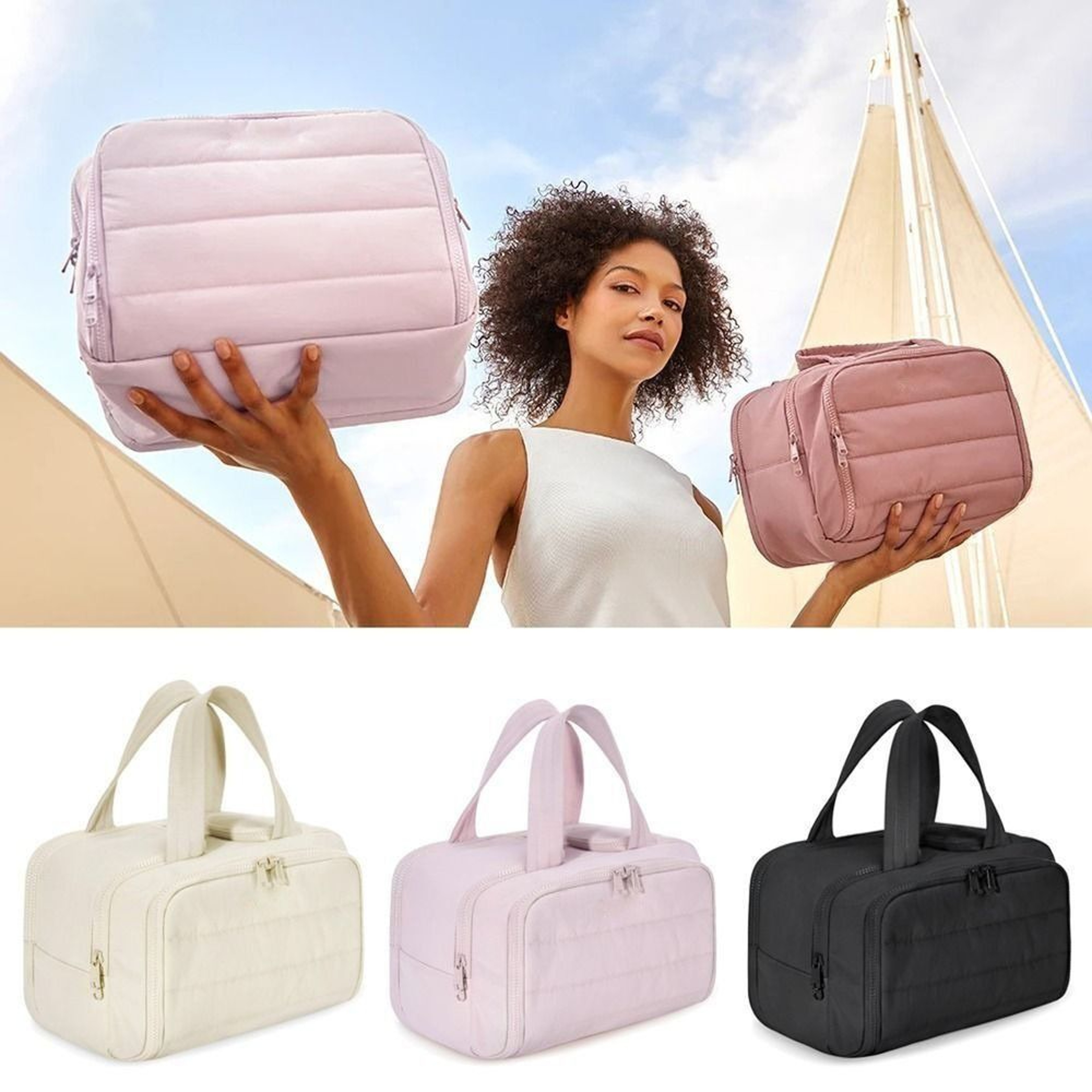 Lightweight Travel Toiletry Bag, Large Capacity & Durable Storage Case for Women – view 1