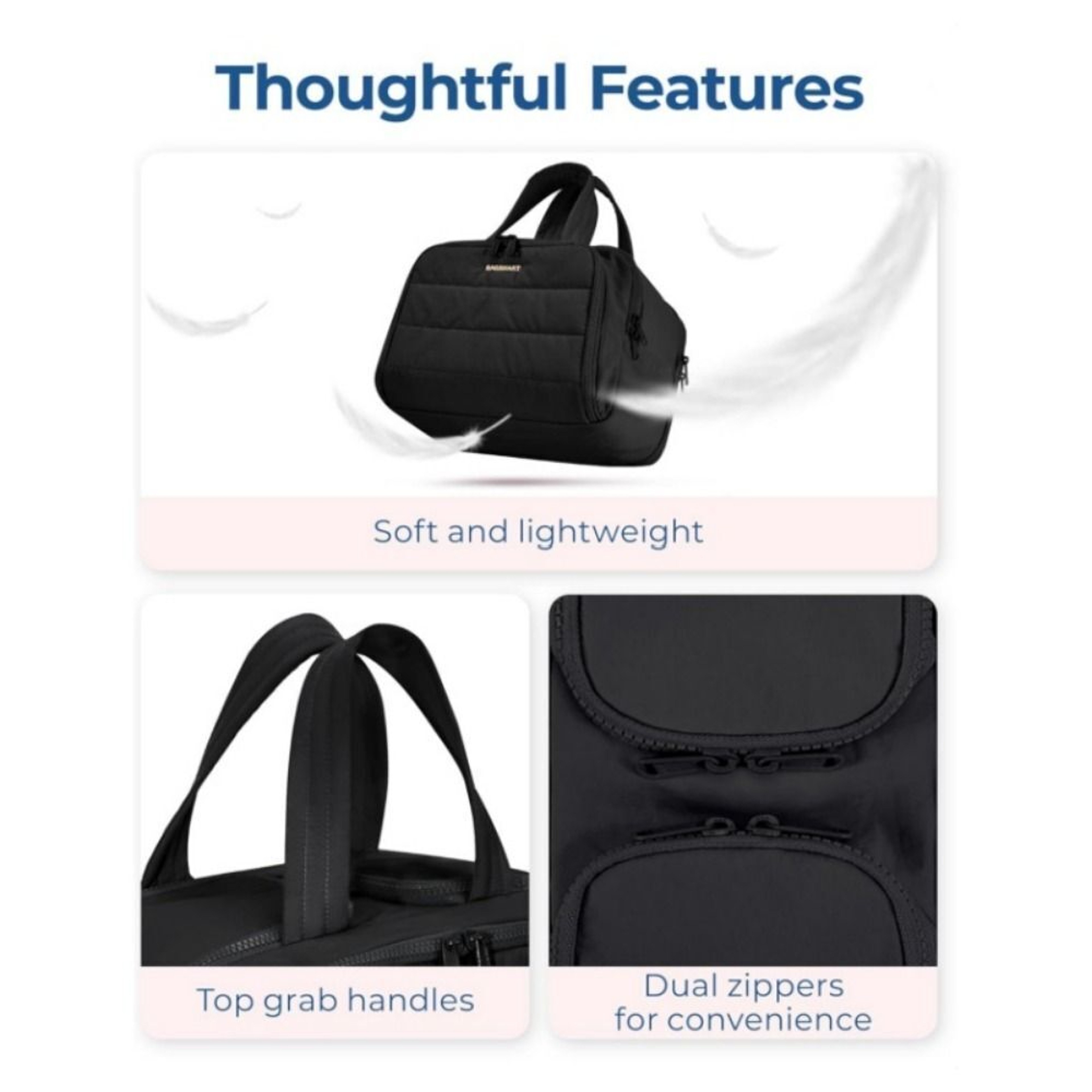 Lightweight Travel Toiletry Bag, Large Capacity & Durable Storage Case for Women – view 2