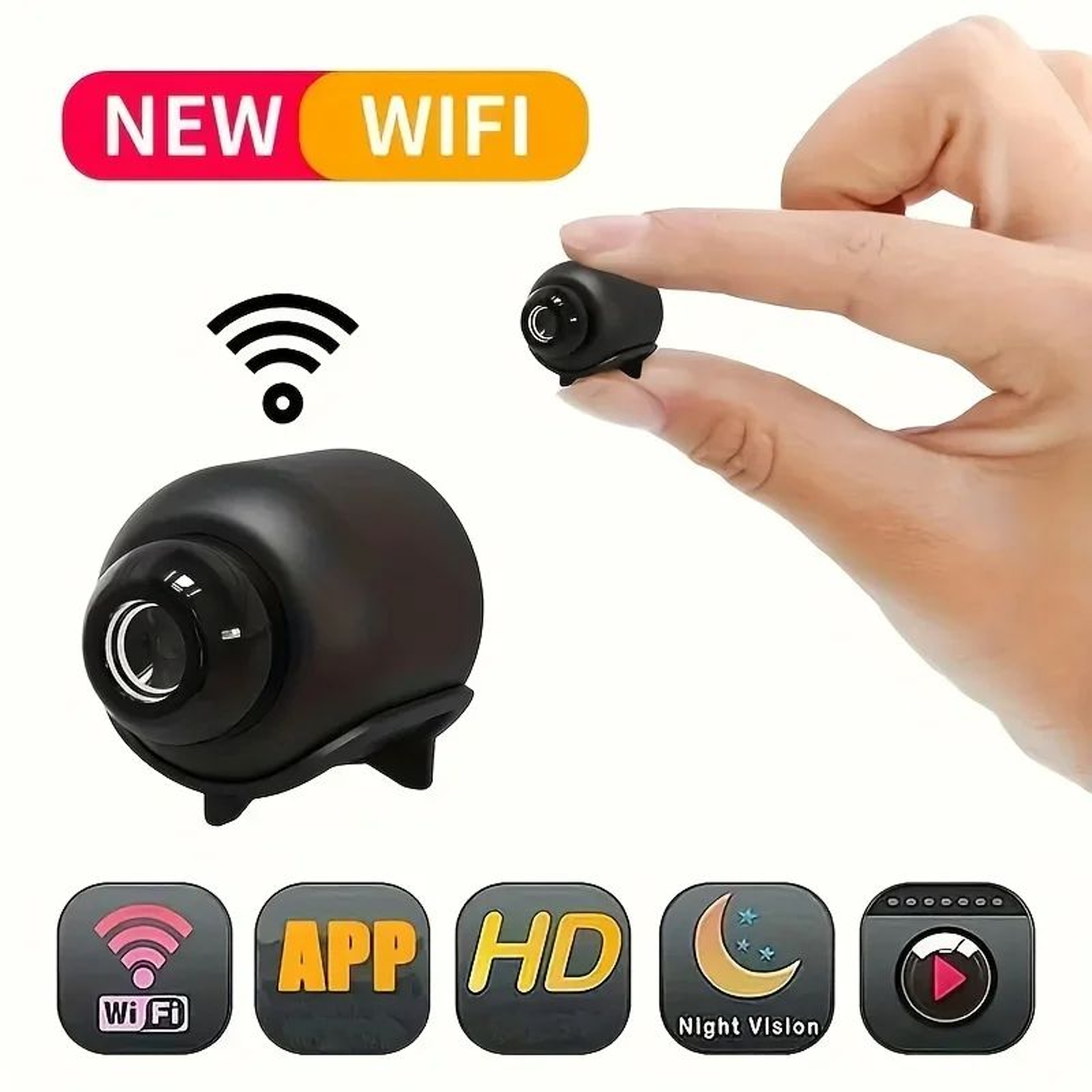 1080P HD Mini WiFi Camera Indoor Security Surveillance Cam With Night Vision Audio  RealTime Monito 0