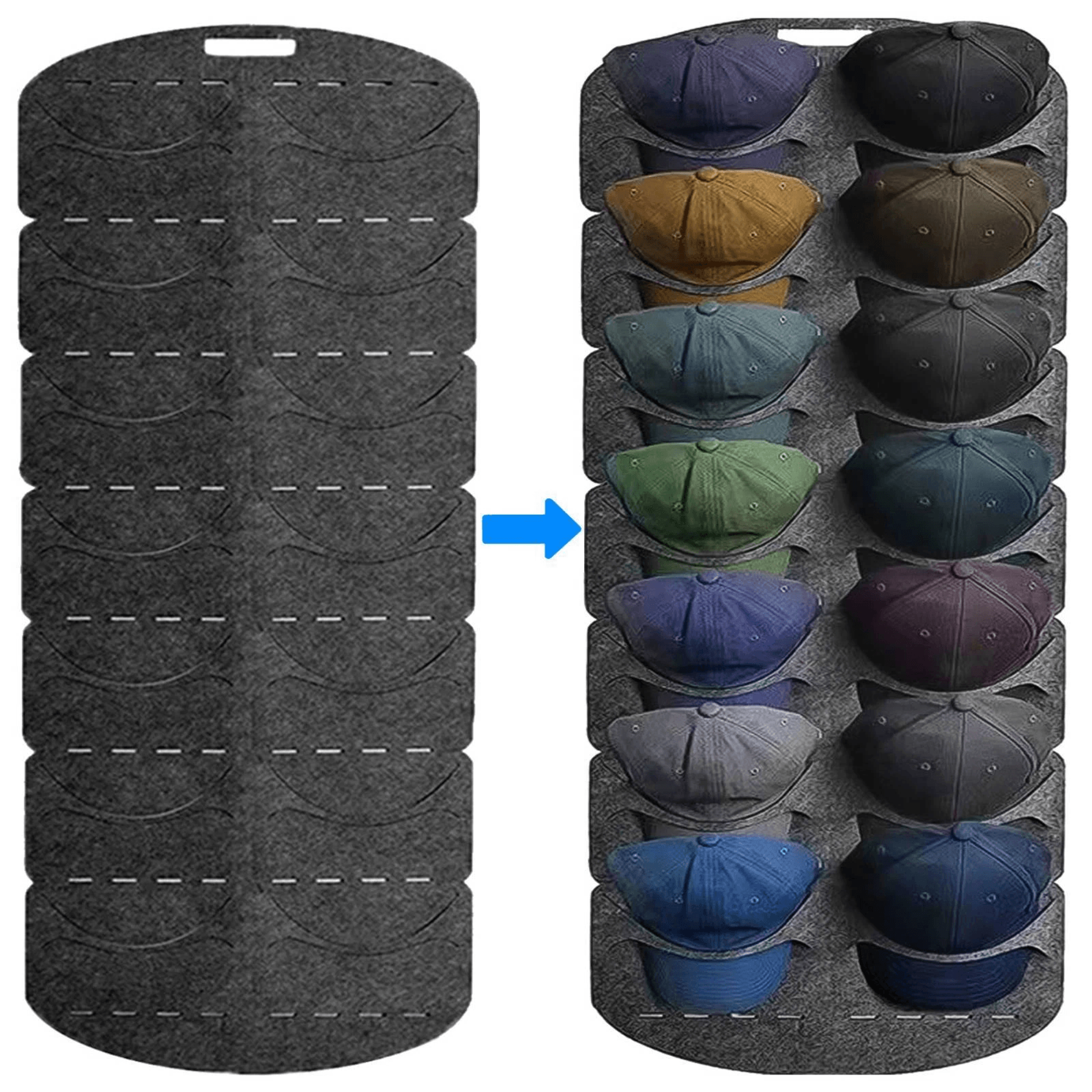 Hat Rack Organizer Baseball Cap Holder Storage Hanger For Door Wall Closet 0