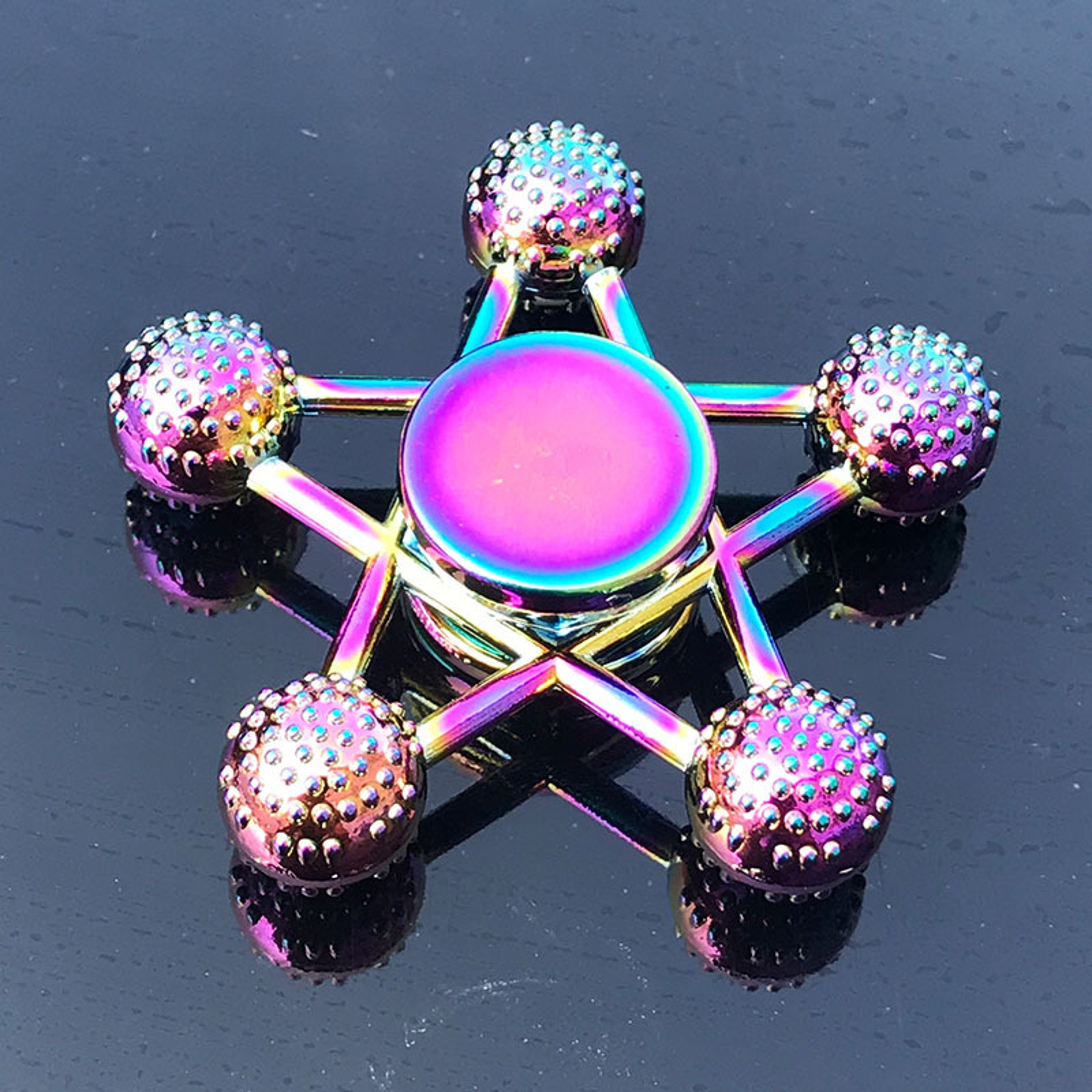 Rainbow Metal Fidget Spinner HighSpeed Hand Spinner For Stress  Anxiety Relief 2