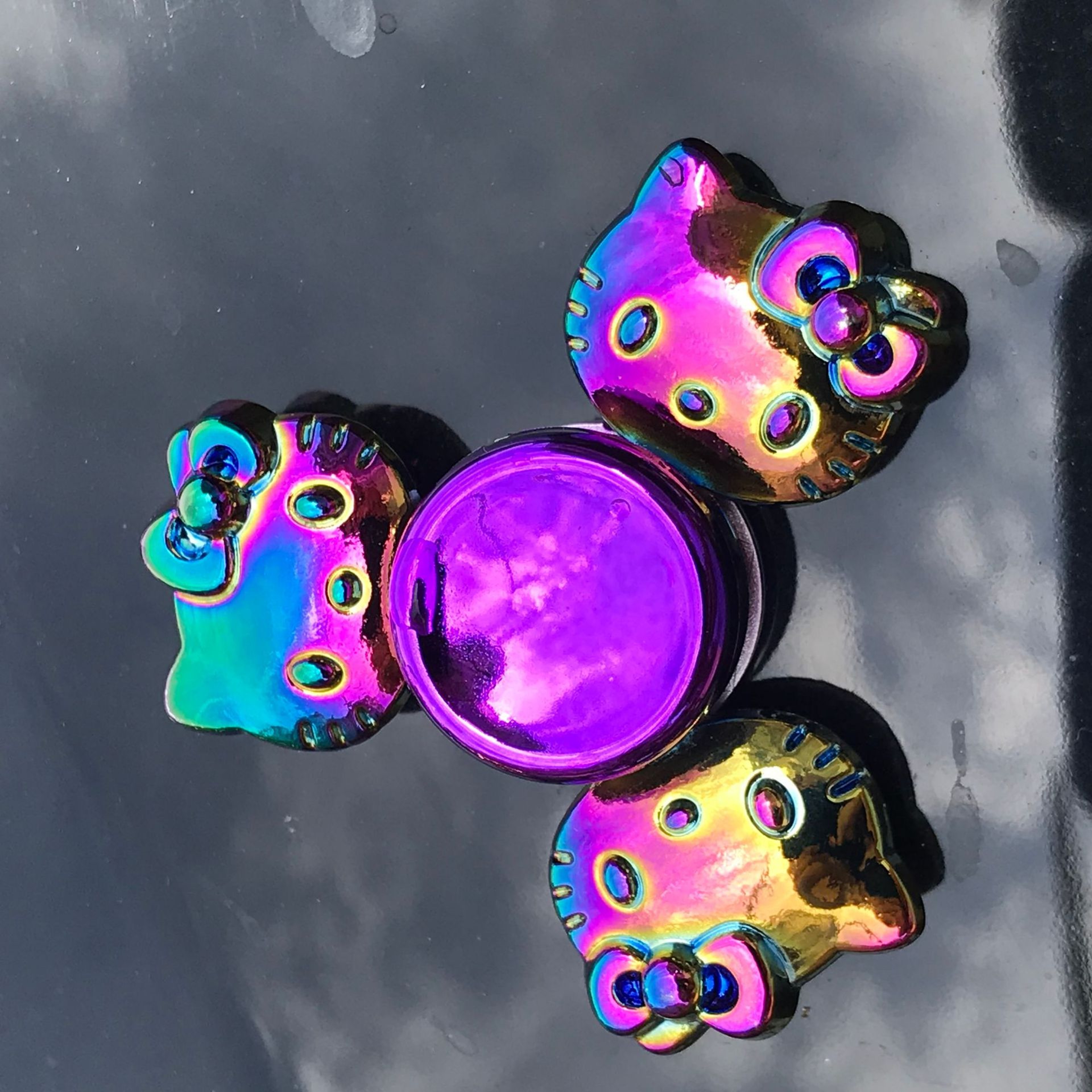 Rainbow Metal Fidget Spinner HighSpeed Hand Spinner For Stress  Anxiety Relief 4