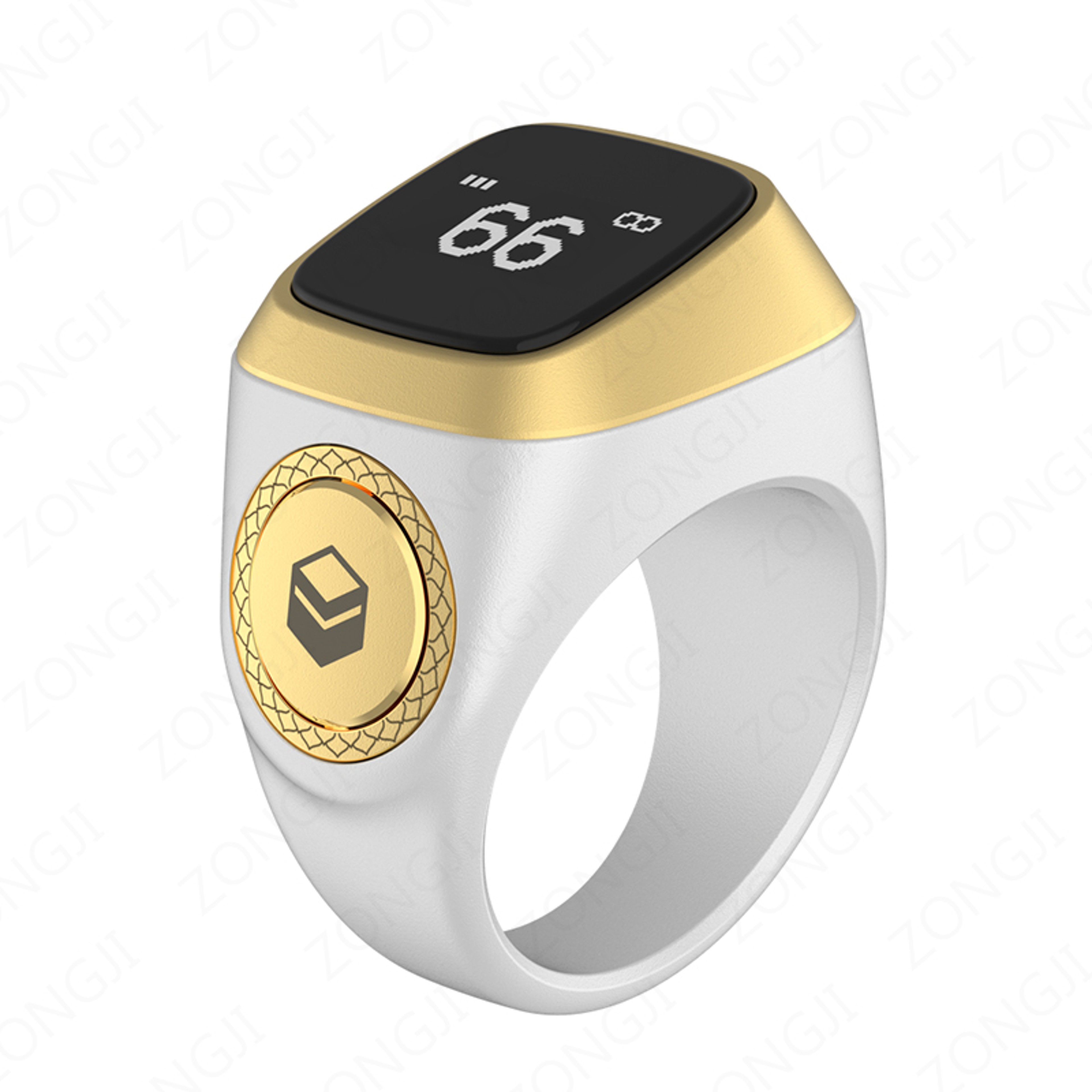 Waterproof Praise Tally Ring Smart Digital Counter for Zikr  Muslim Prayer Time