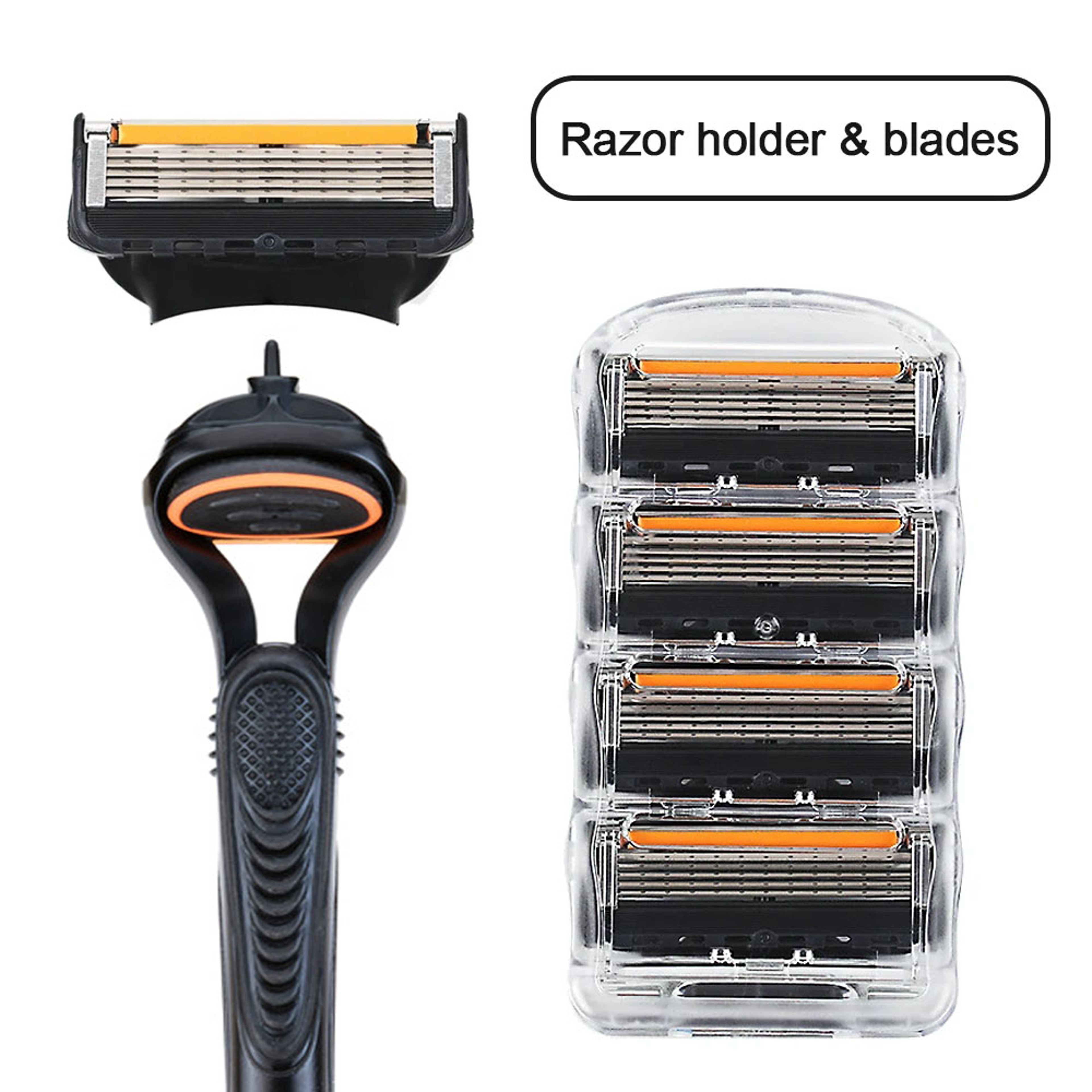 5 Layer Men's Shaving Razor with Replacement Blades for Smooth Precision Grooming – view 3