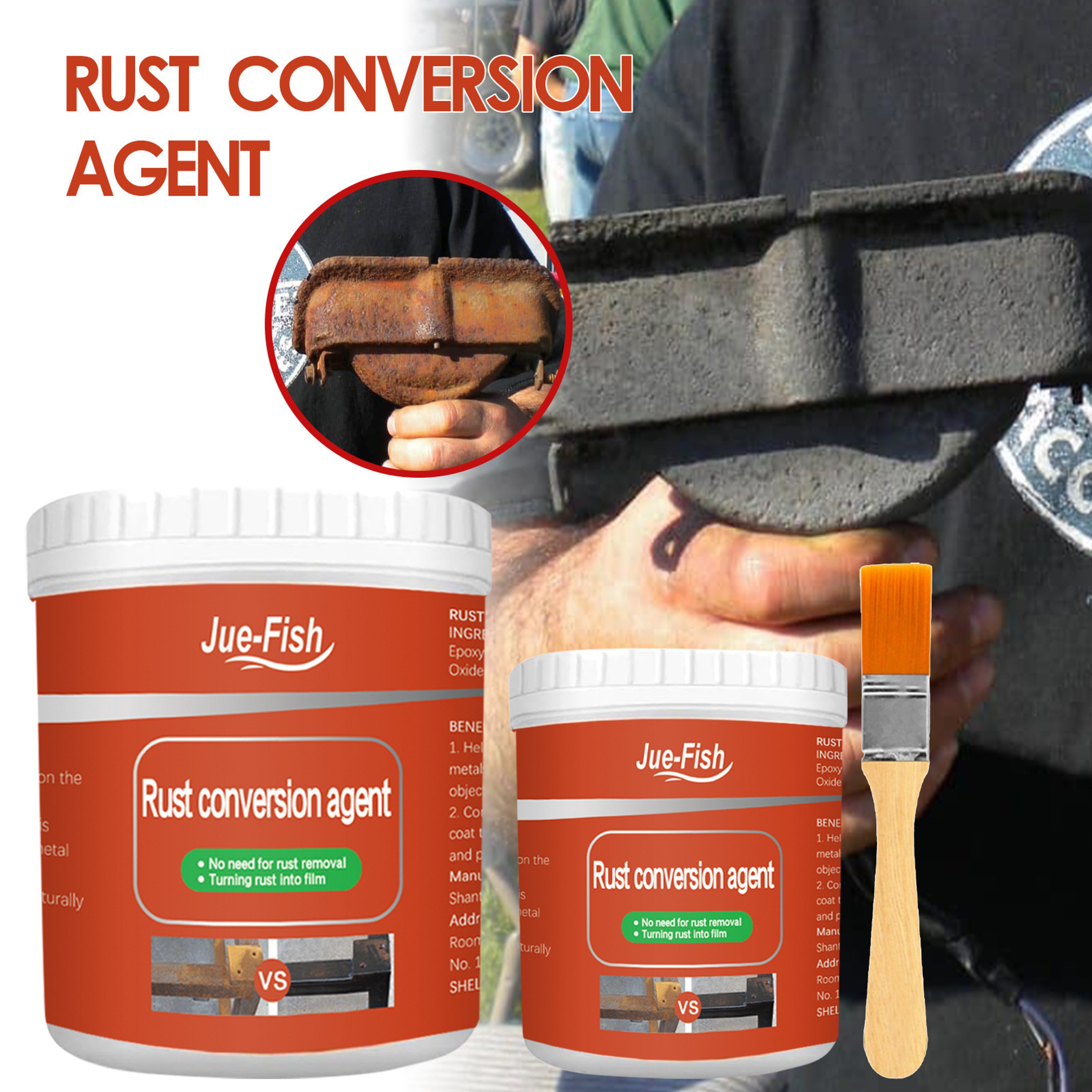 Metal Rust Remover & Converter Paint Industrial-Strength Rust Neutralizer for Automotive & Metal Surfaces – view 1