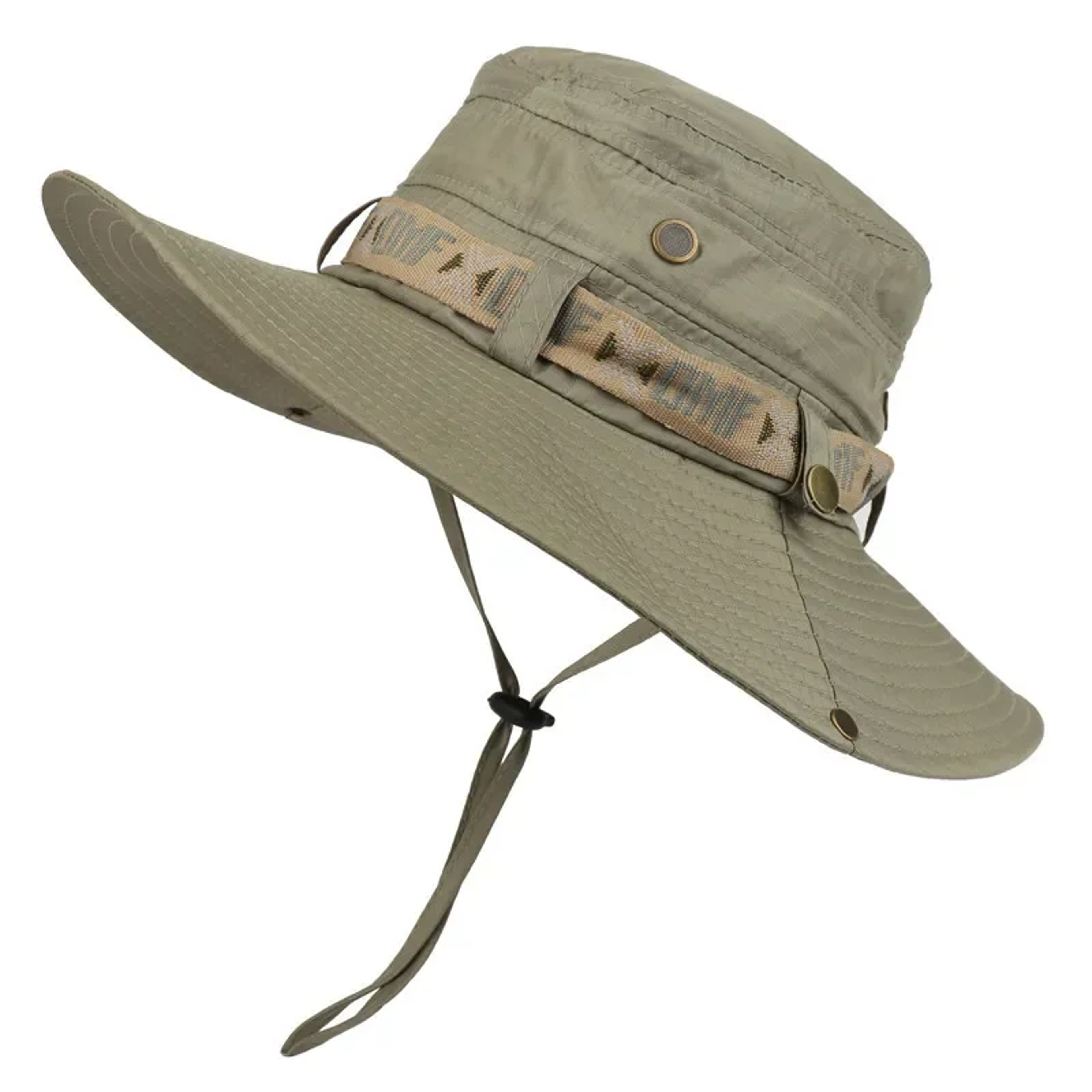 Summer Men Bucket Hat Outdoor UV Protection Wide Brim Panama Safari Hiking Fishing Mesh Hat Beach Sunscreen Cap for Hunt – view 1