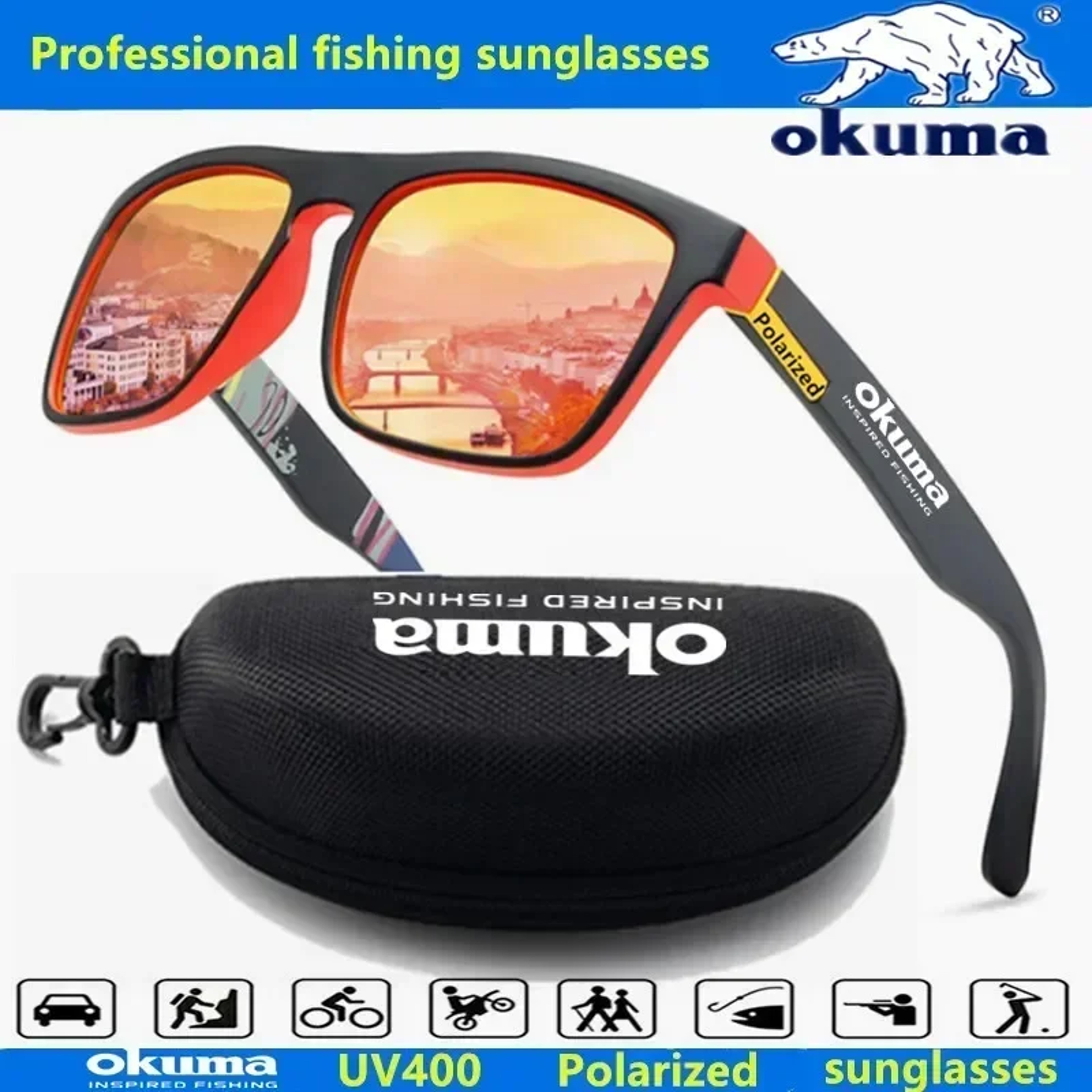Polarized Sunglasses UV400 for Men & Women, Outdoor Fishing, Hunting, Driving, Cycling Eye Protection – view 3