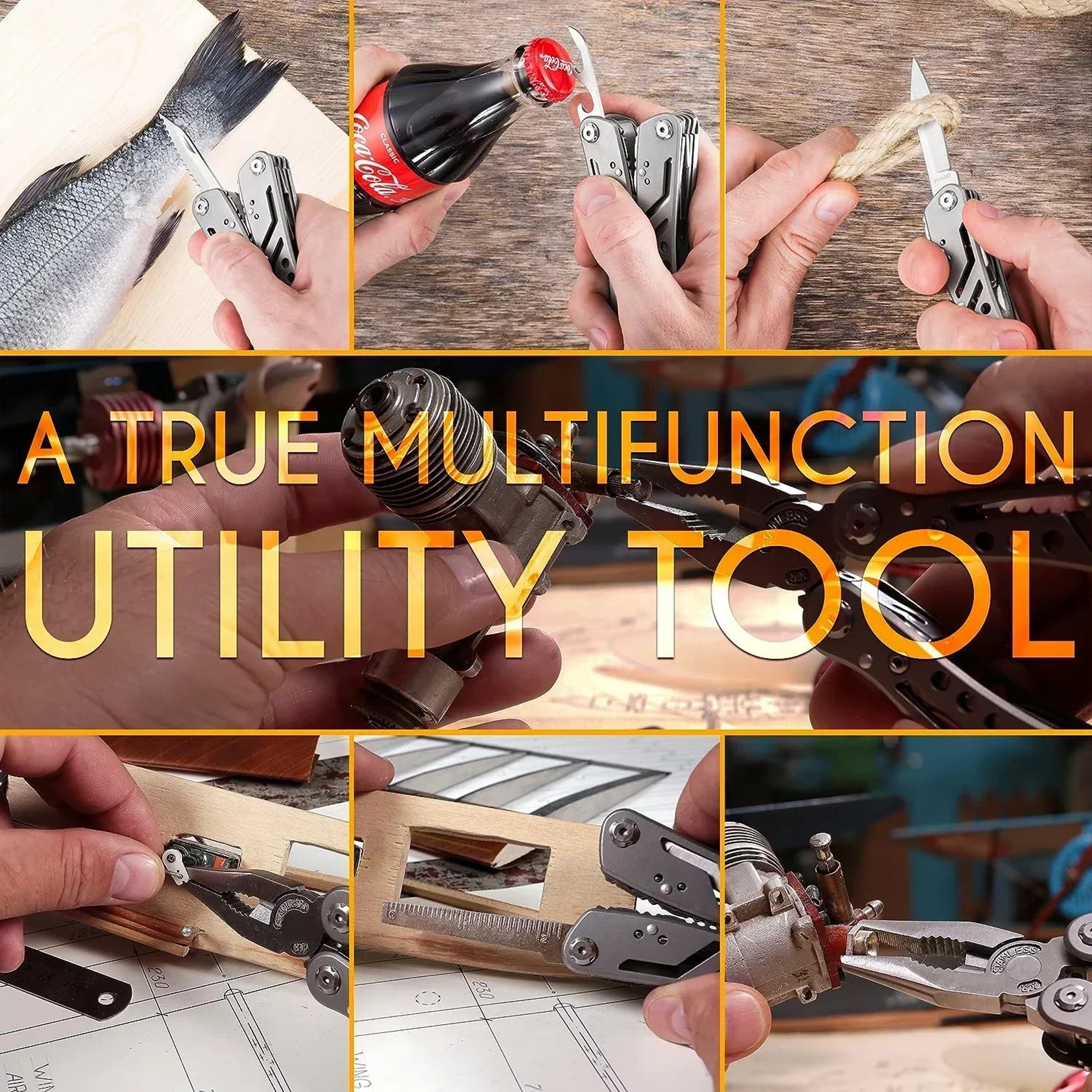 Multitool 24-in-1 Pliers with Professional Multi-tool for Survival, Camping, Hunting, Compact Tools Set for Men, Dad – view 5