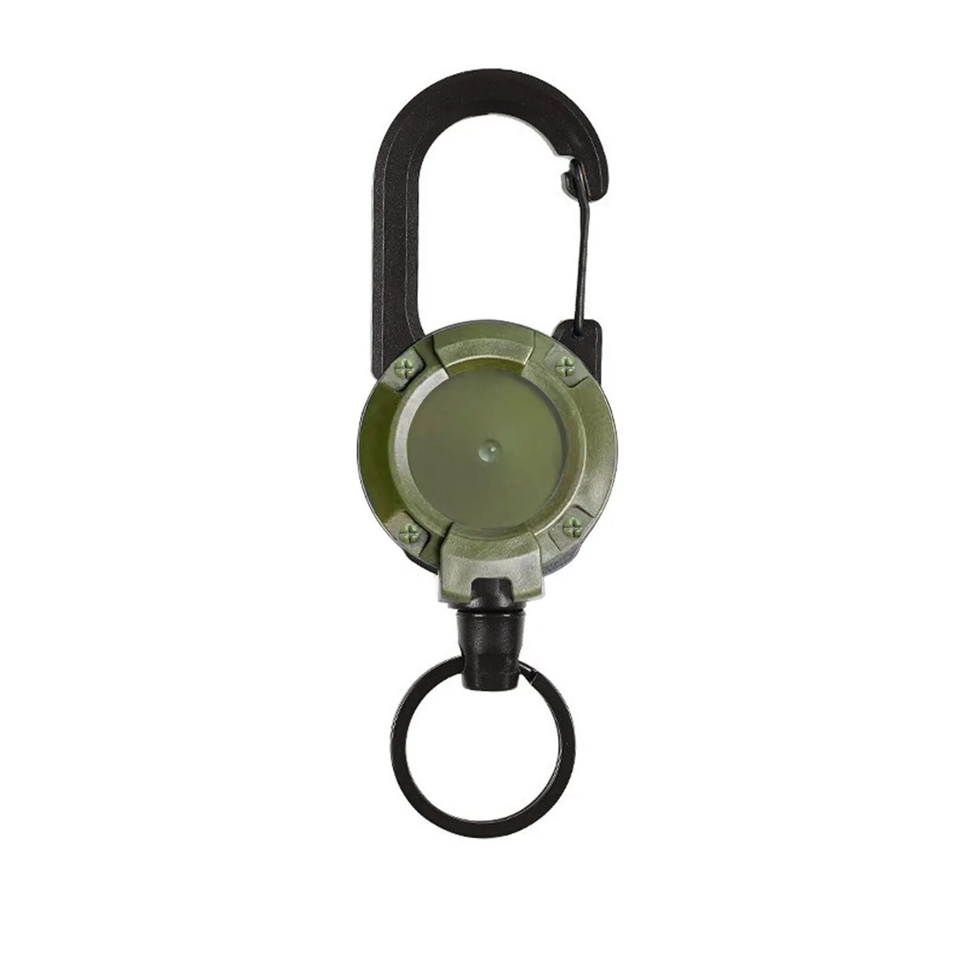 Heavy Duty Retractable Carabiner Key Chain Reel, Steel Wire Rope, Spring Buckle, Secure Pull Keyring for Tools – view 8