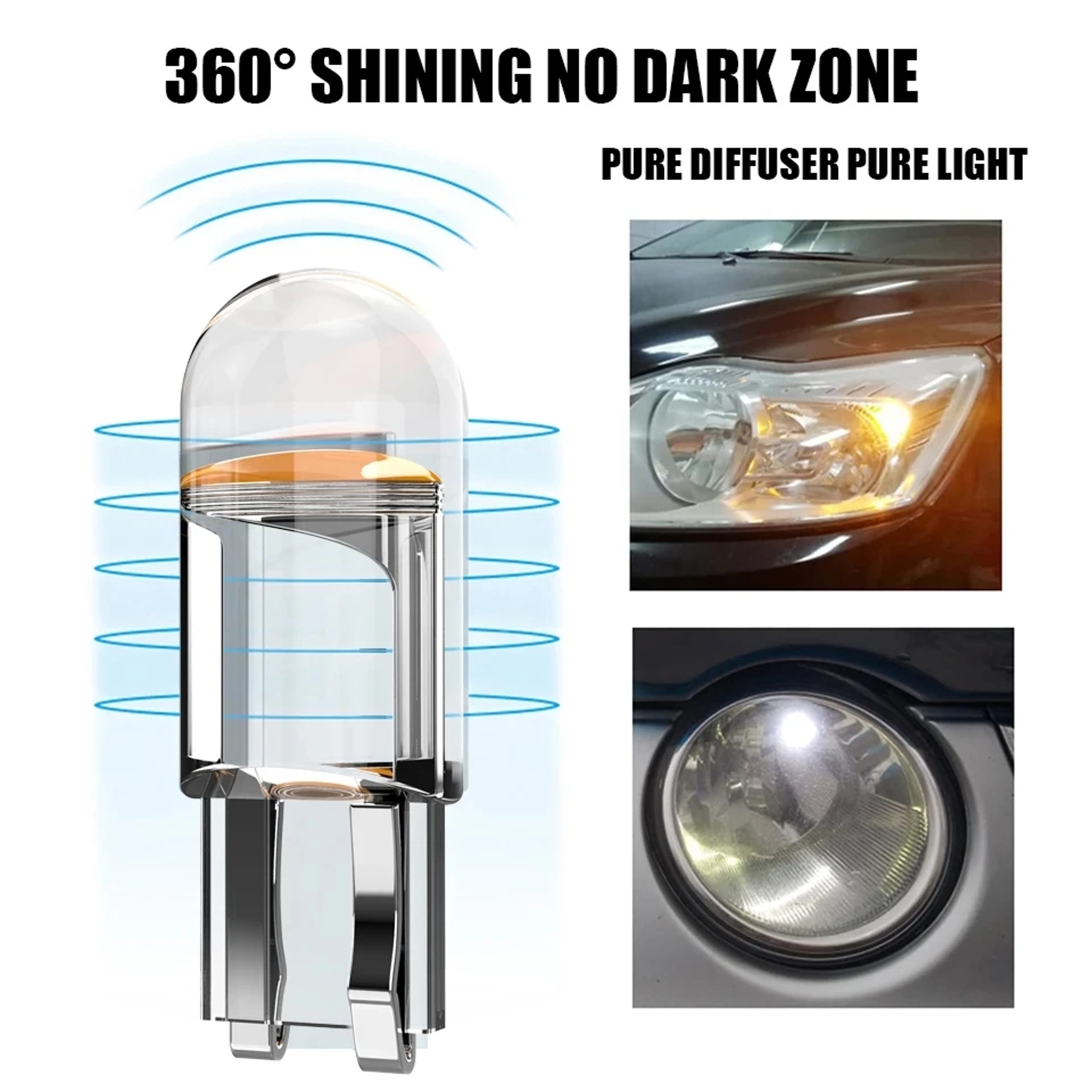 License Plate & Dome Light Bulb, Marker Wedge Reading Lamp in White, Blue, Red – view 5