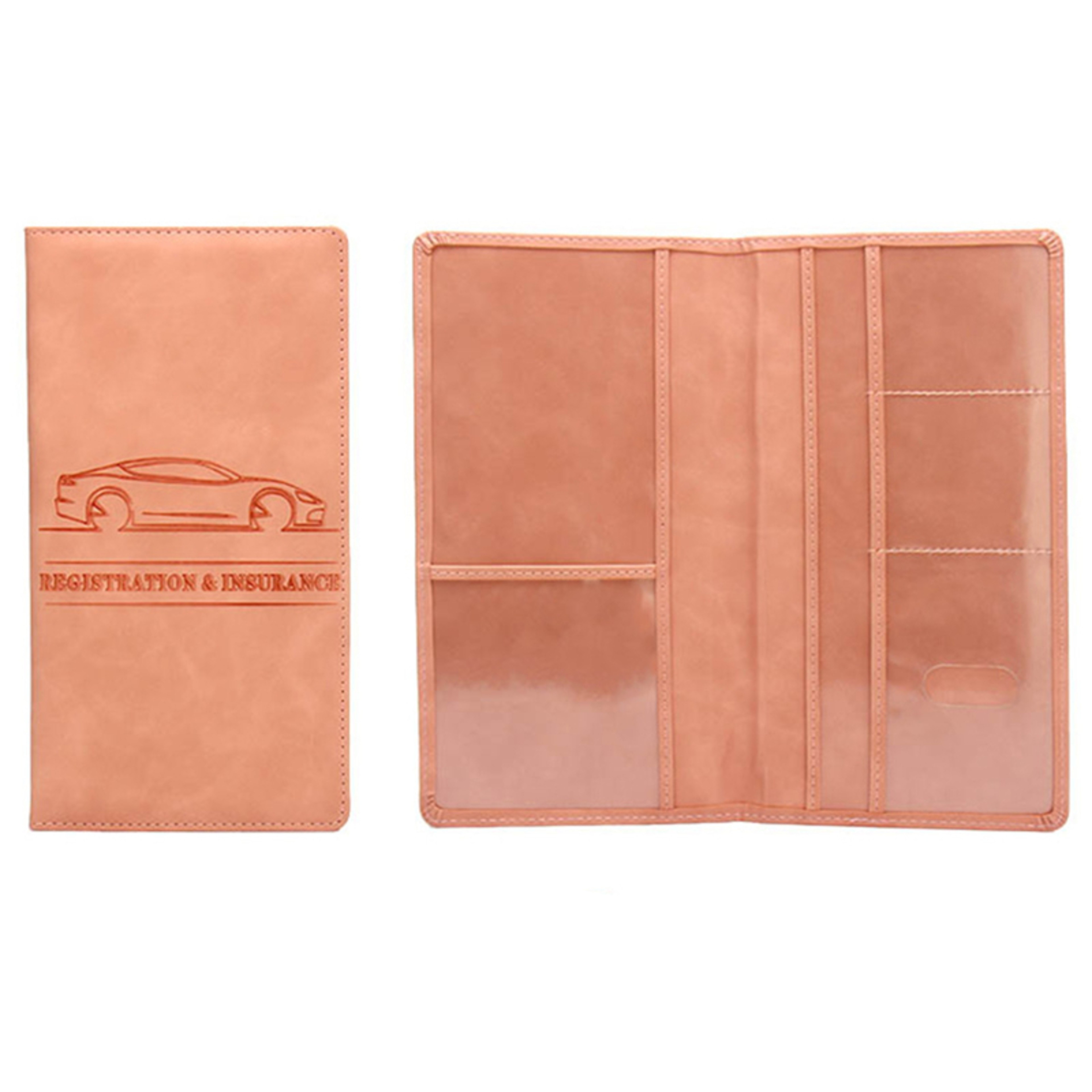 PU Leather Car Registration Insurance Holder for Men, Auto Document Organizer Bag, Driving License Cover & Credit Card – view 8