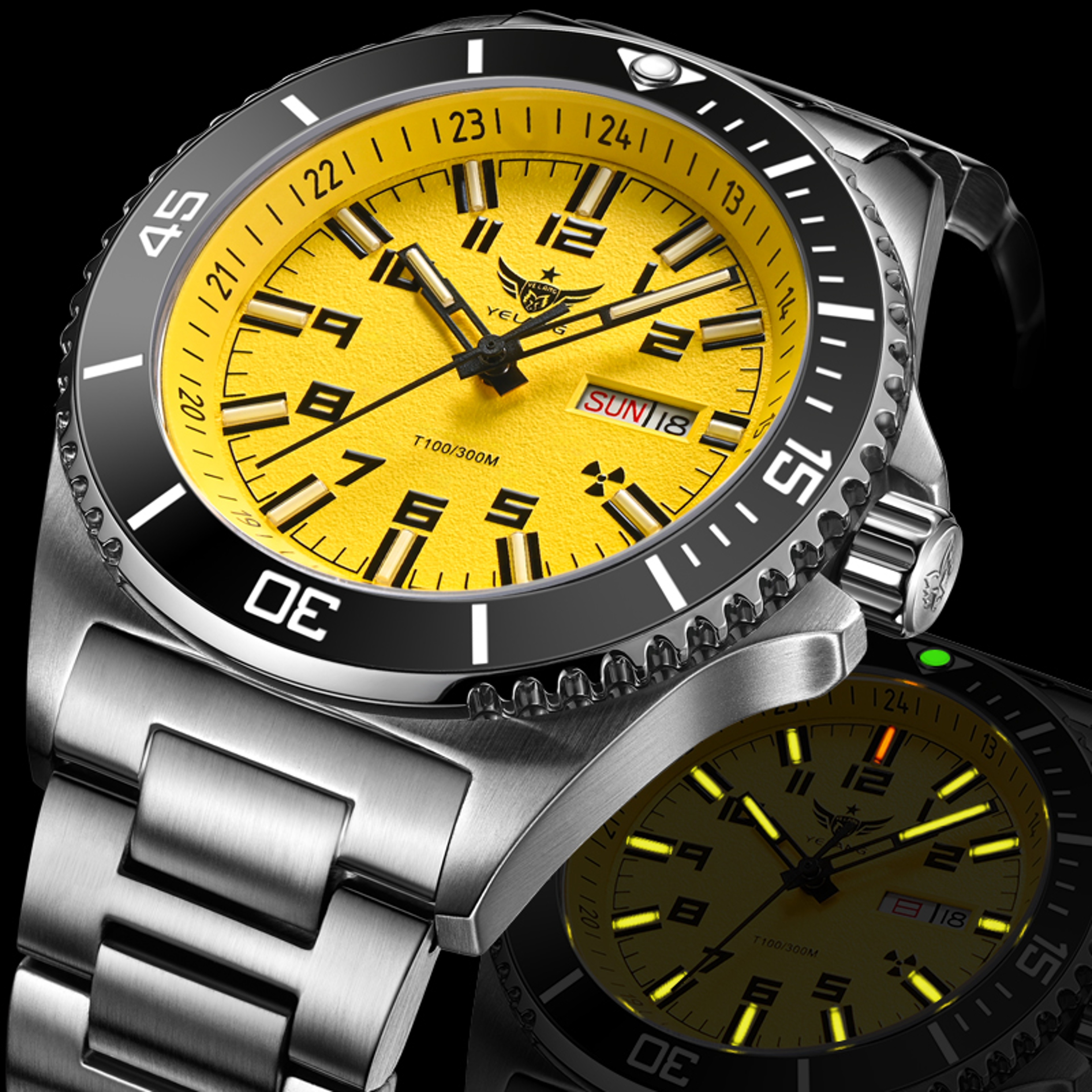 Automatic Mechanical Watch 44mm, Japan 8205 Movement, Men Diver Luxury Watch, 300M Waterproof Luminous – view 3