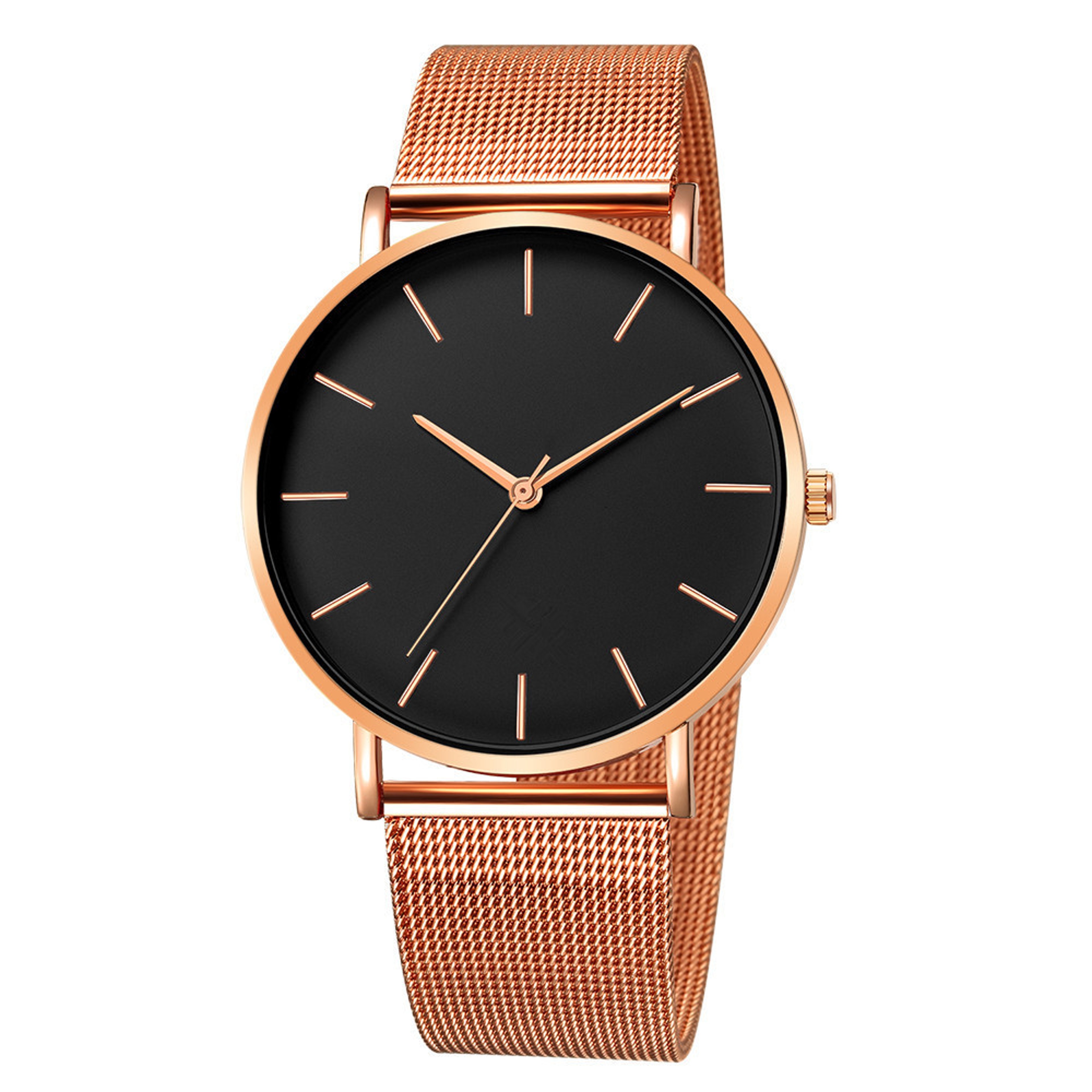 Simple Men Business Stainless Steel Mesh Belt Quartz Watch, Ultra Thin Fashion Watch, Casual Relogio Masculino – view 16