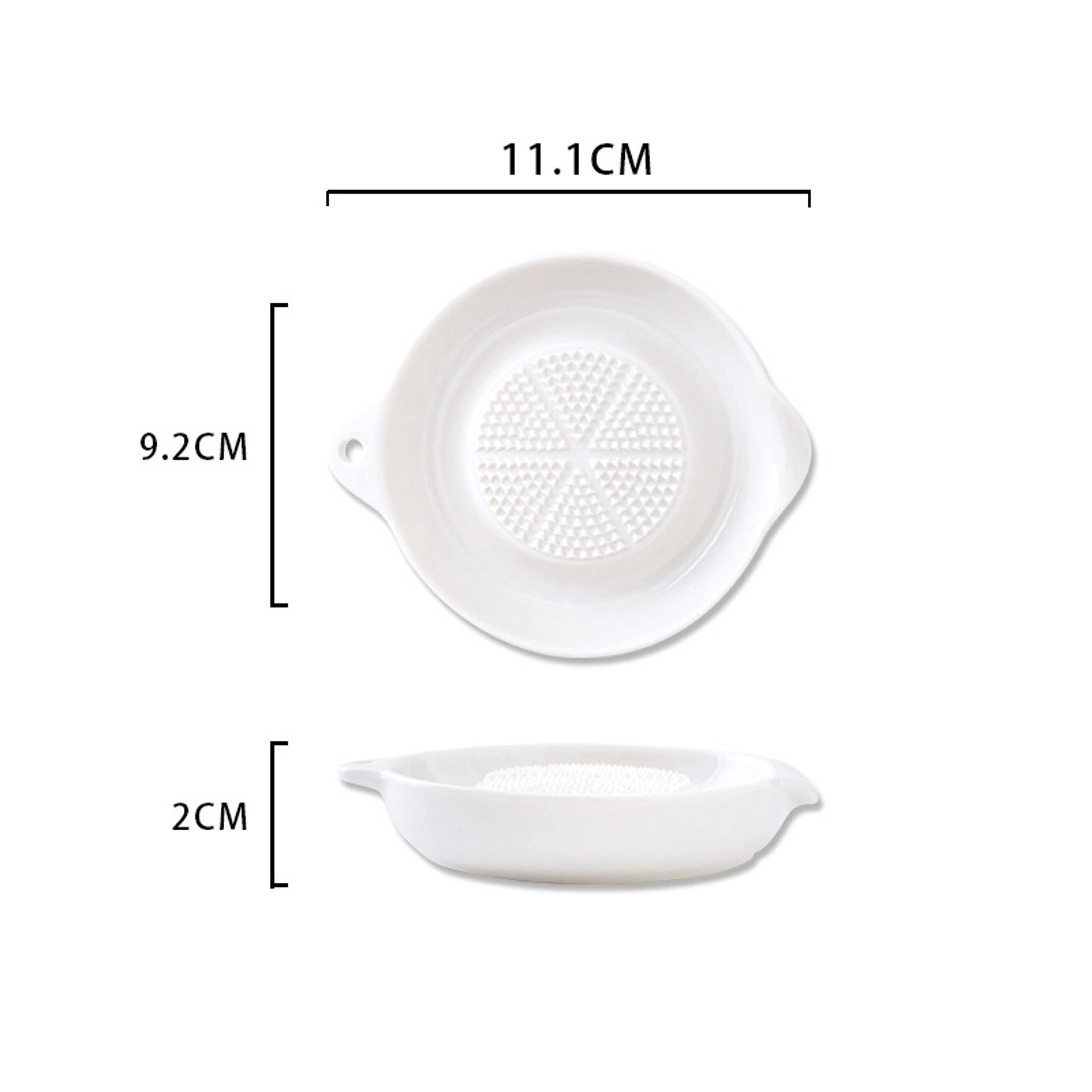 Ceramic Ginger Grater Tool Hand Grinder, Garlic Masher White Porcelain, Simple Style Carrot Ginger Grinding Kitchen Tool – view 6
