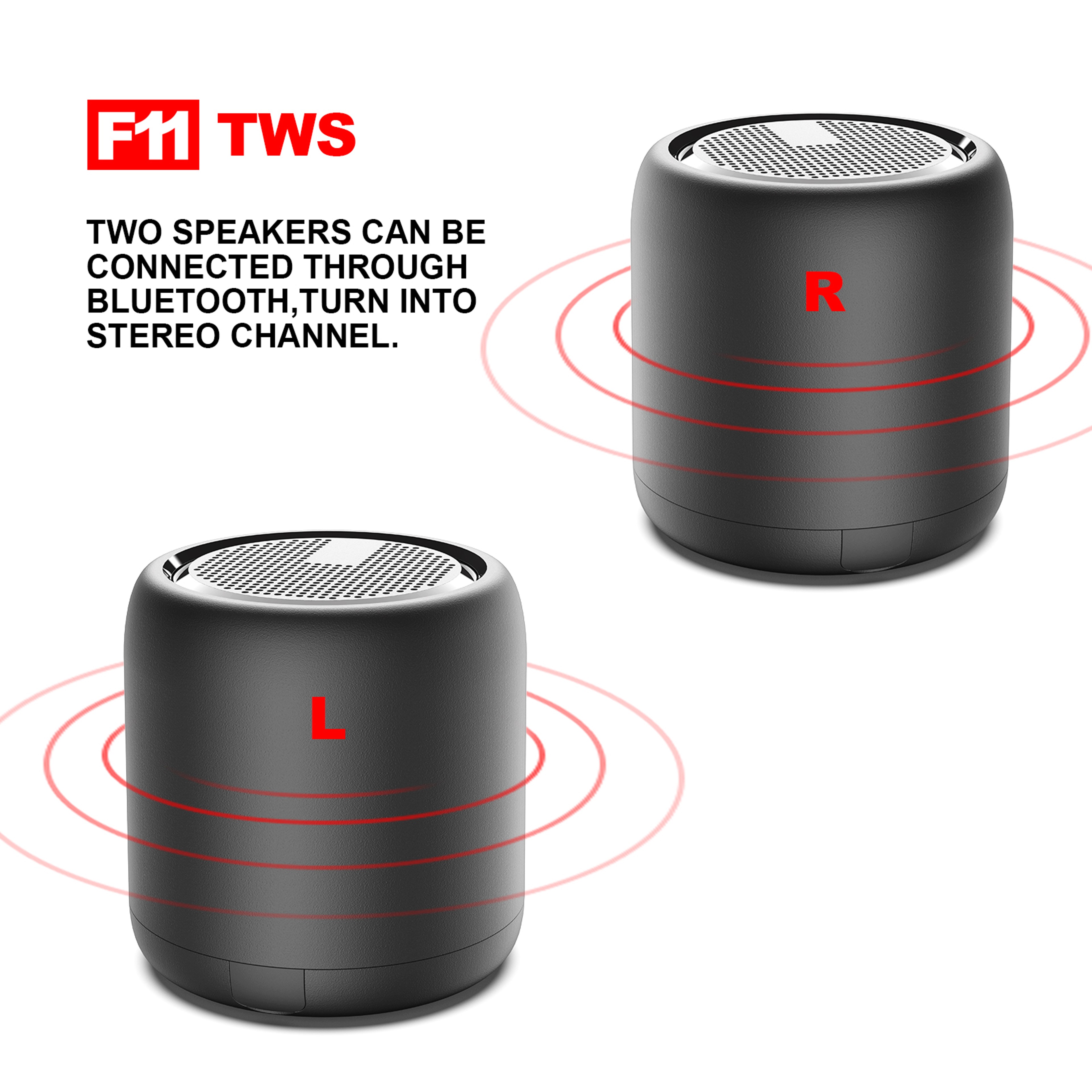 Mini Subwoofer Portable Speaker, New Wireless Music Player, Outdoor Camping Bluetooth Audio TWS, IPX4 Home Gift – view 5