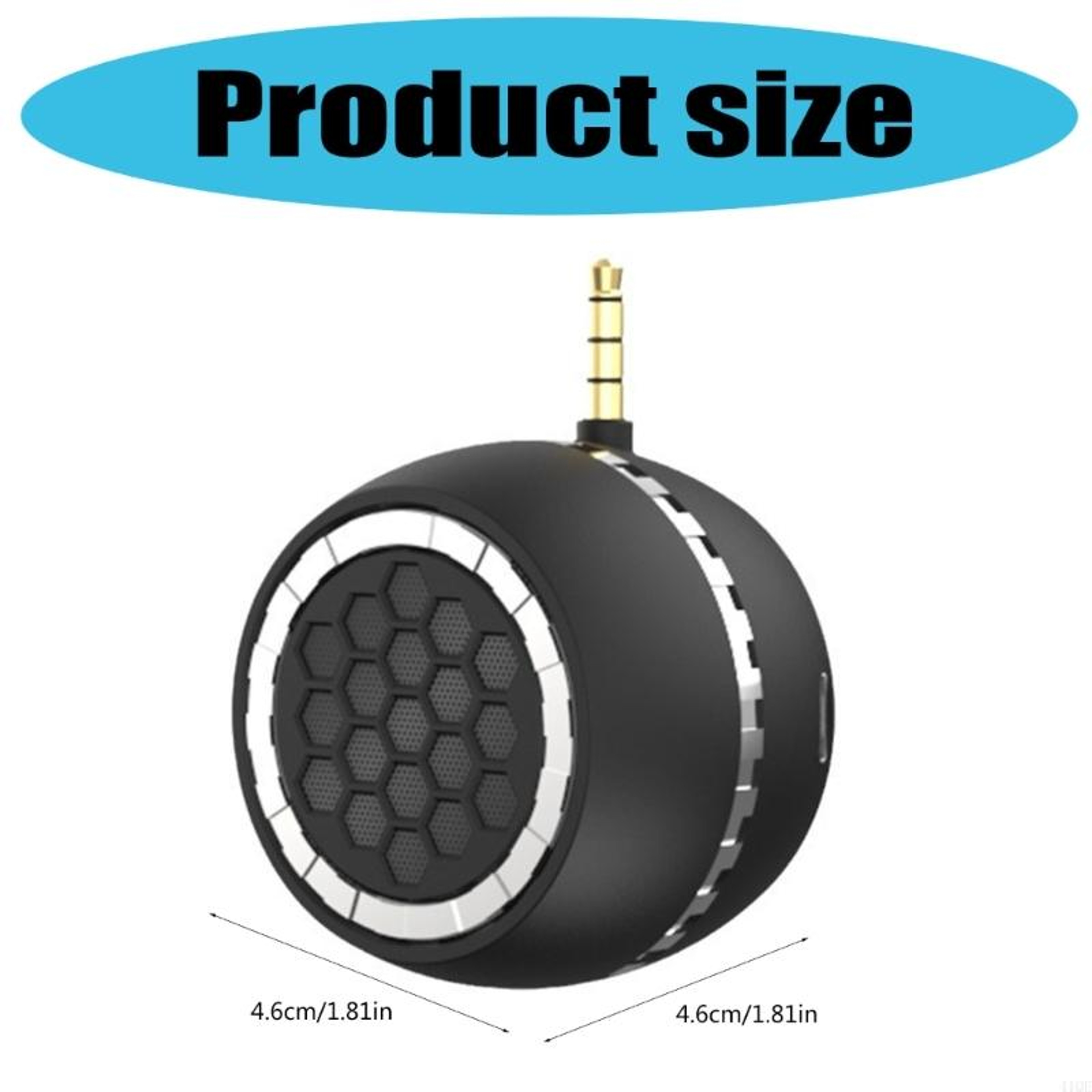 Mini Sound Box New 3.5mm Portable Speaker for Smartphone, Tablet, Laptop, Travel Audio Accessory with Clear Bass – view 6