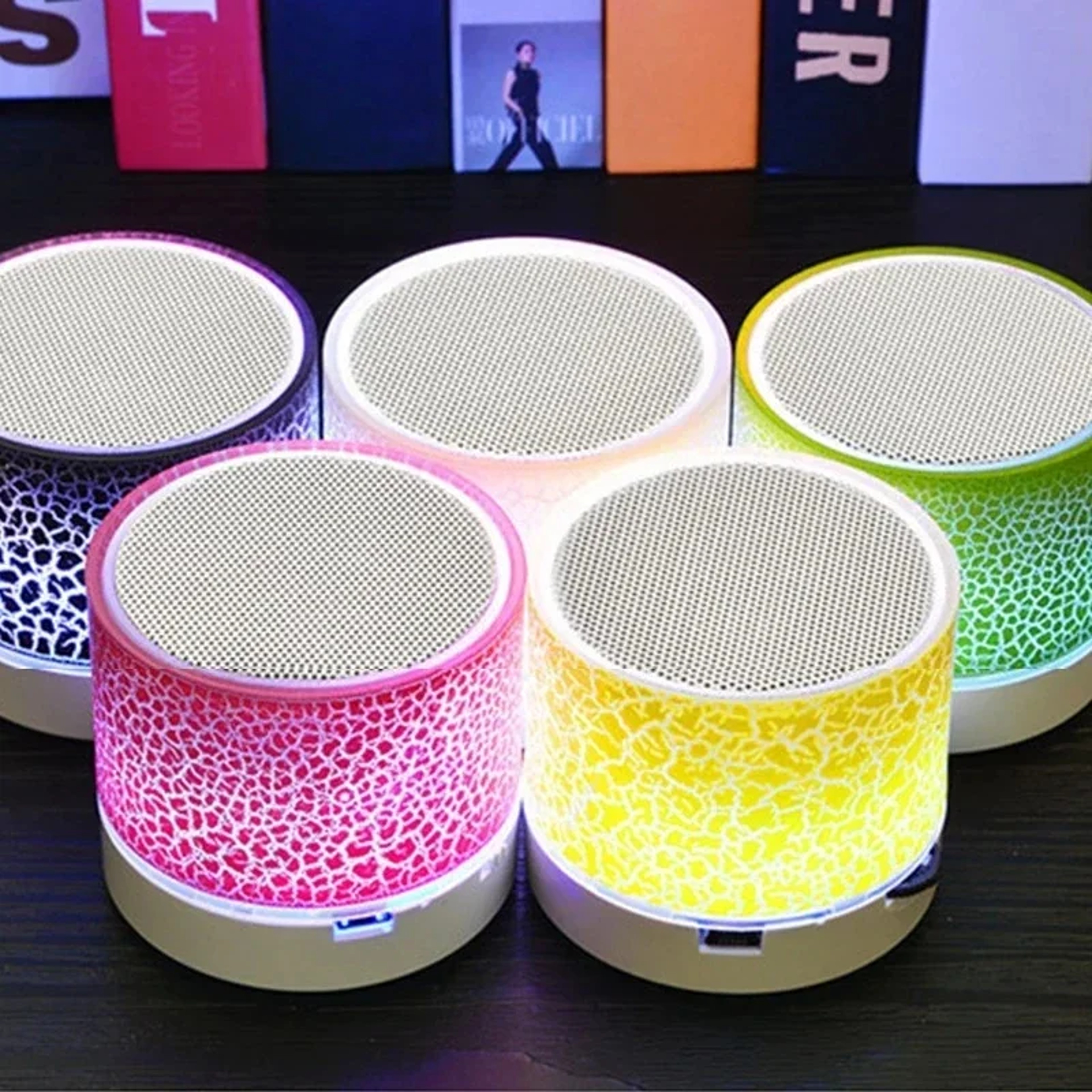 Mini Bluetooth Speaker Wireless Loudspeaker, Crack LED, TF Card USB Subwoofer, Portable MP3 Player for Smartphone – view 3