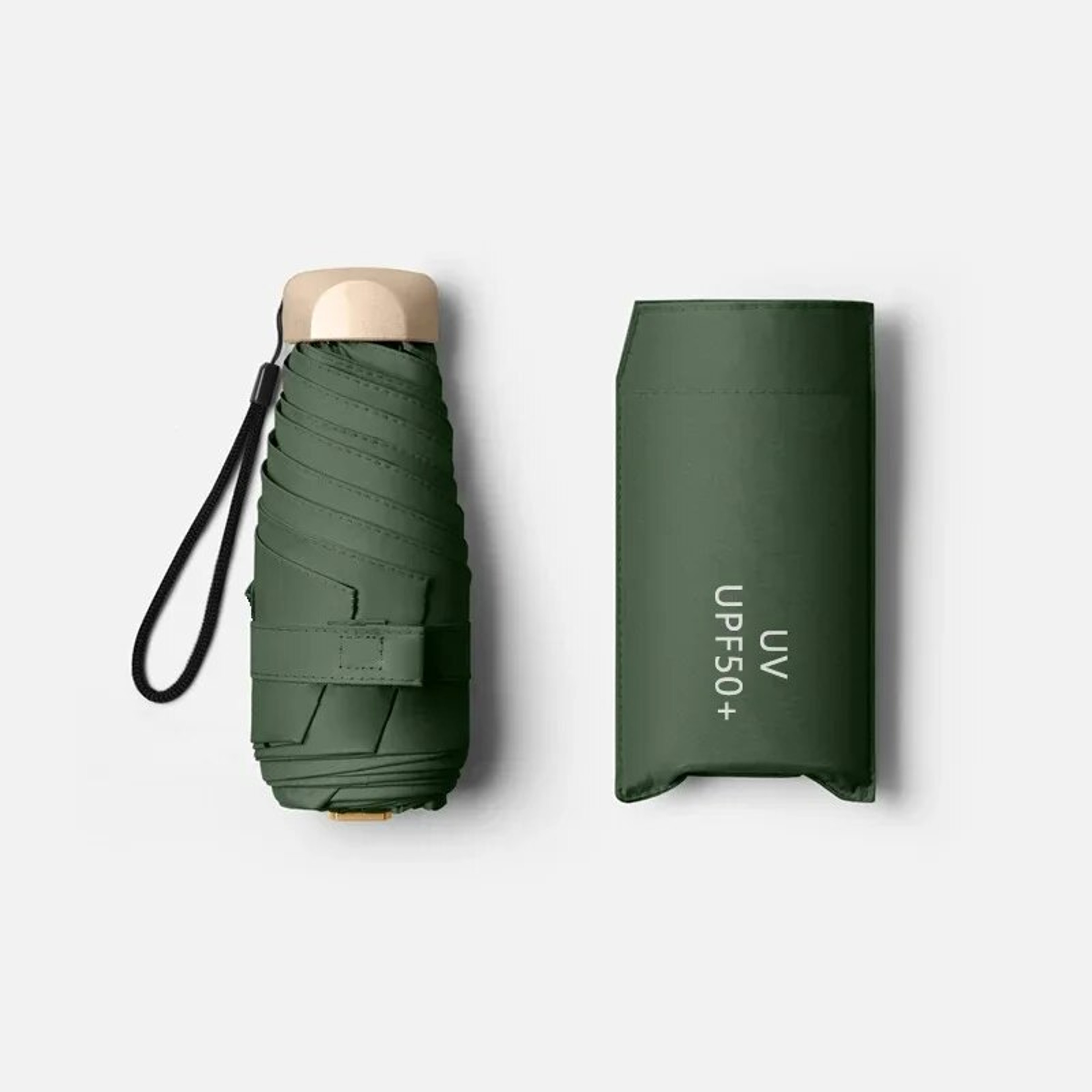 Pocket Rain Umbrella Mini Sun Umbrella Sun Shade Parasol Capsule Vinyl Folding UV Ultraviolet Prote