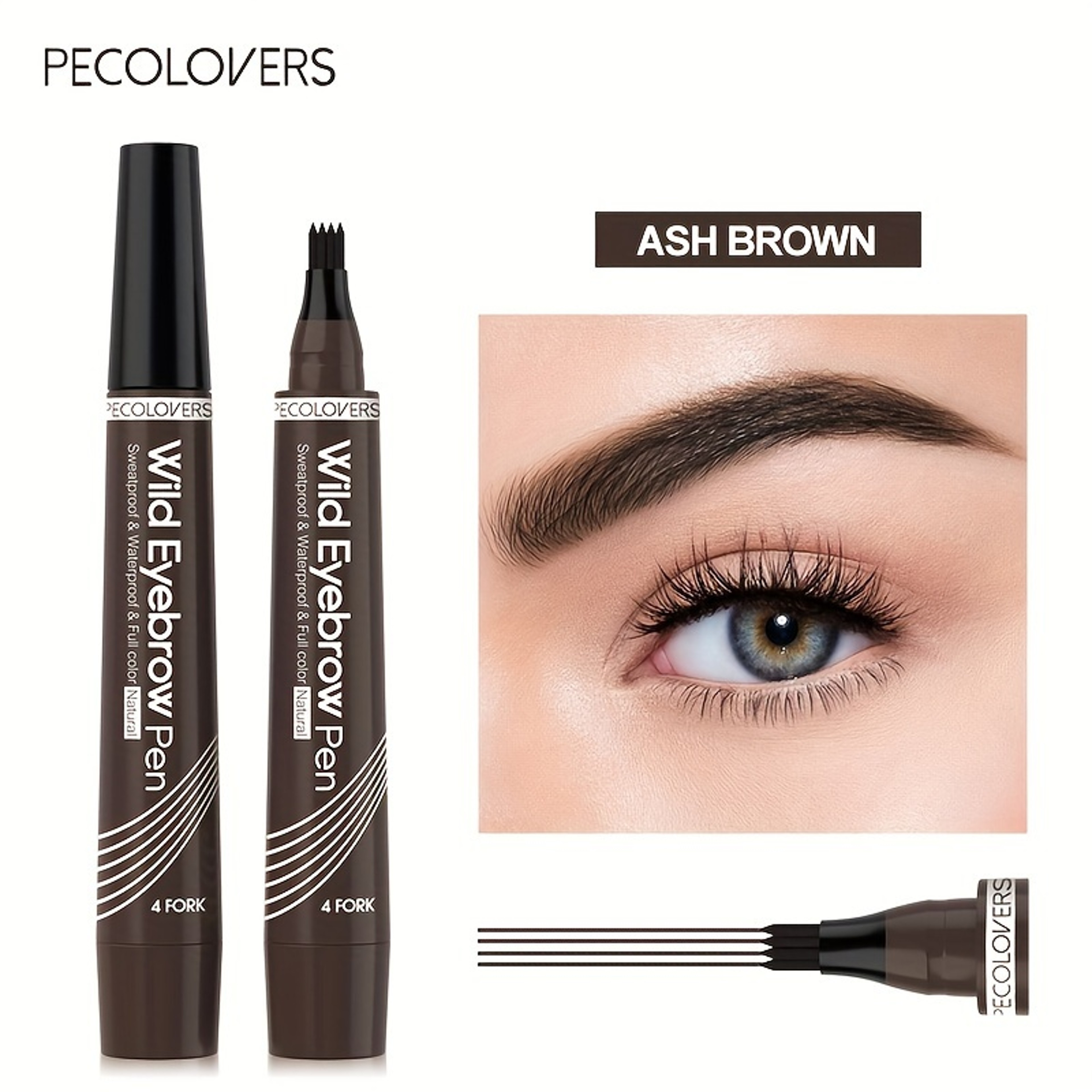 Split Tip Eyebrows Pen, Eyebrow Tattoo Pen Waterproof, Eyebrow Pen Waterproof, Liquid Black Eyebrow Makeup Pencil – view 10