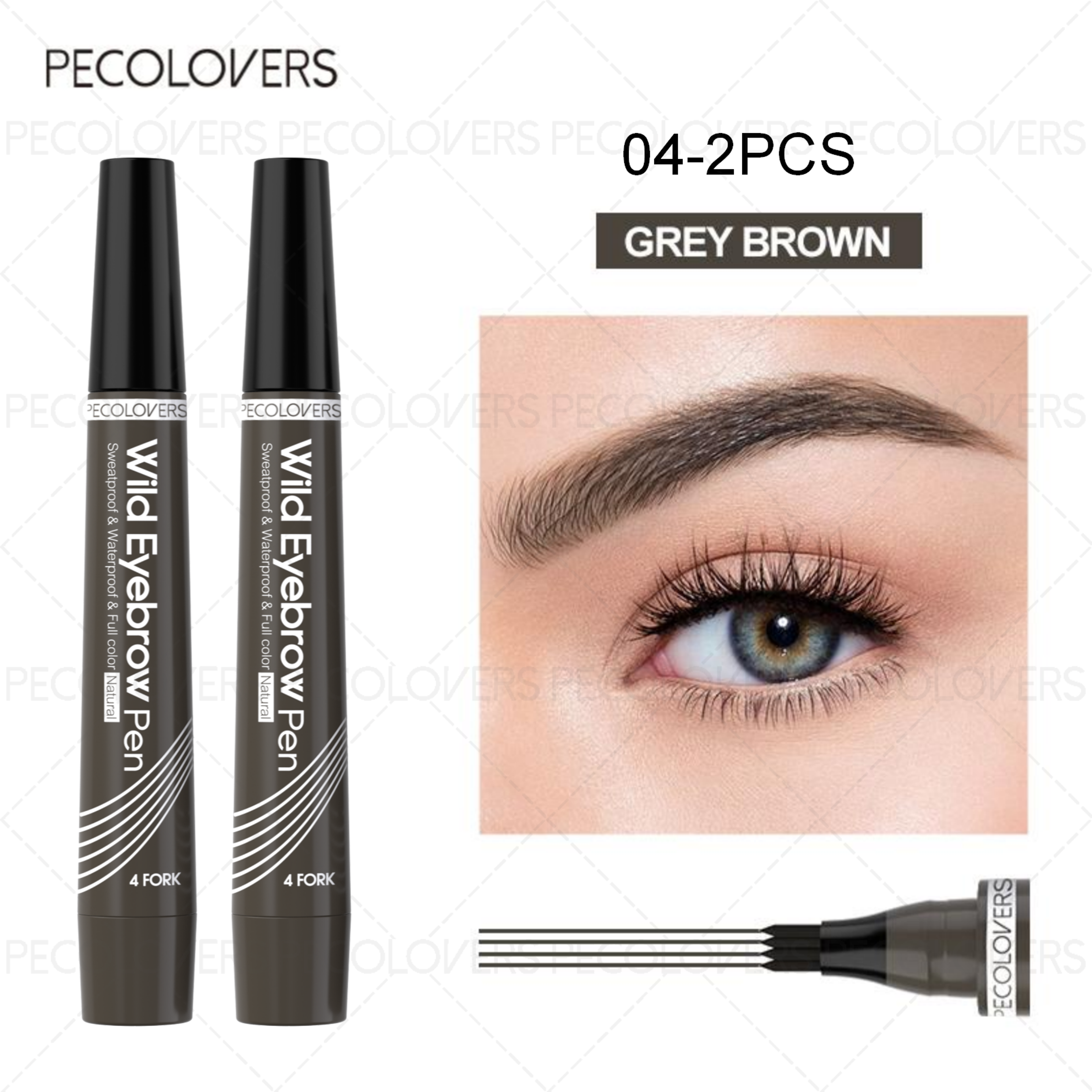 Split Tip Eyebrows Pen, Eyebrow Tattoo Pen Waterproof, Eyebrow Pen Waterproof, Liquid Black Eyebrow Makeup Pencil – view 13