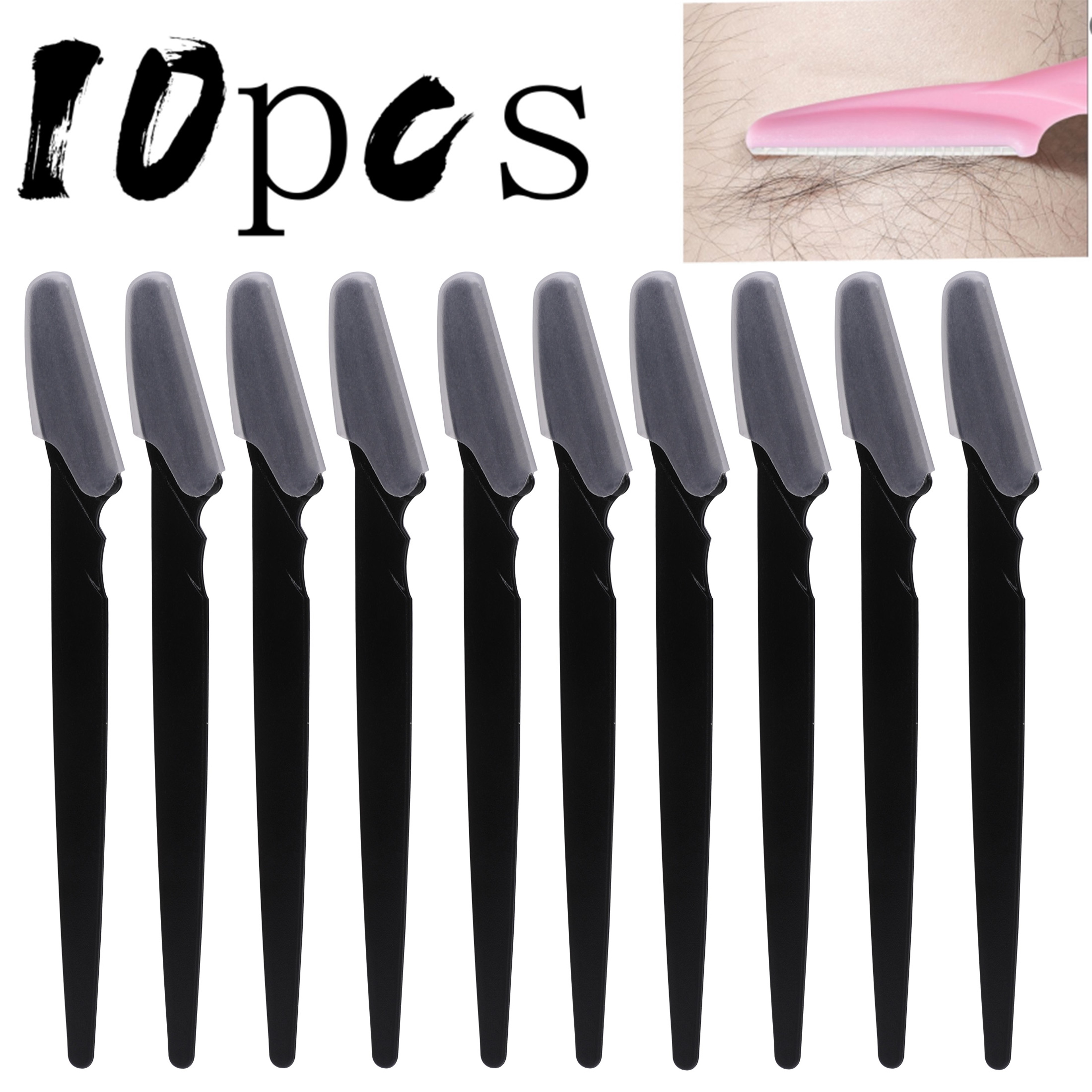 Eyebrow Razor and Face Razor for Women and Men, Hair Trimmer and Shaver, Safe, Protective Cover, Easy Styling – view 10