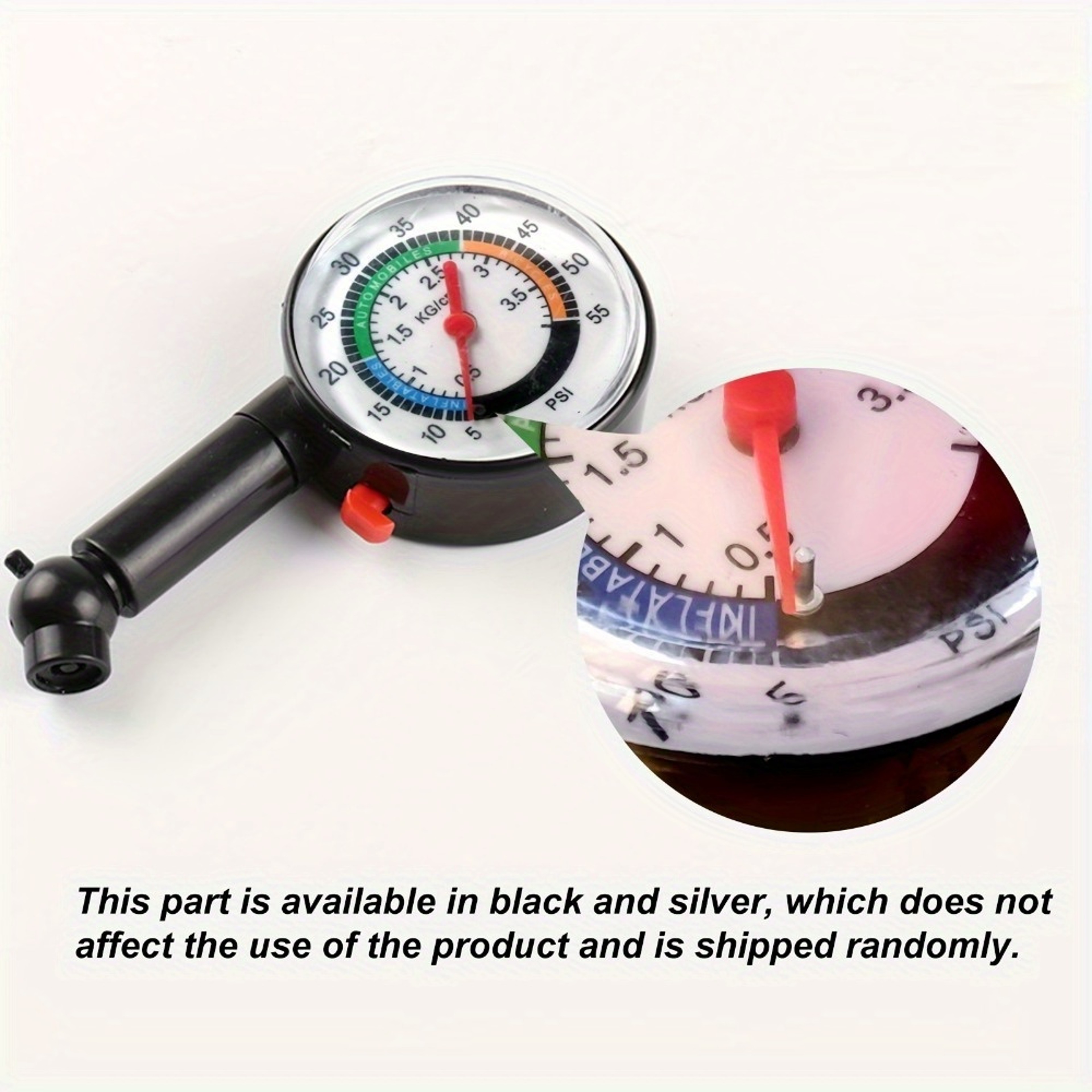 High Precision Tire Pressure Gauge with Angle Chuck – view 3