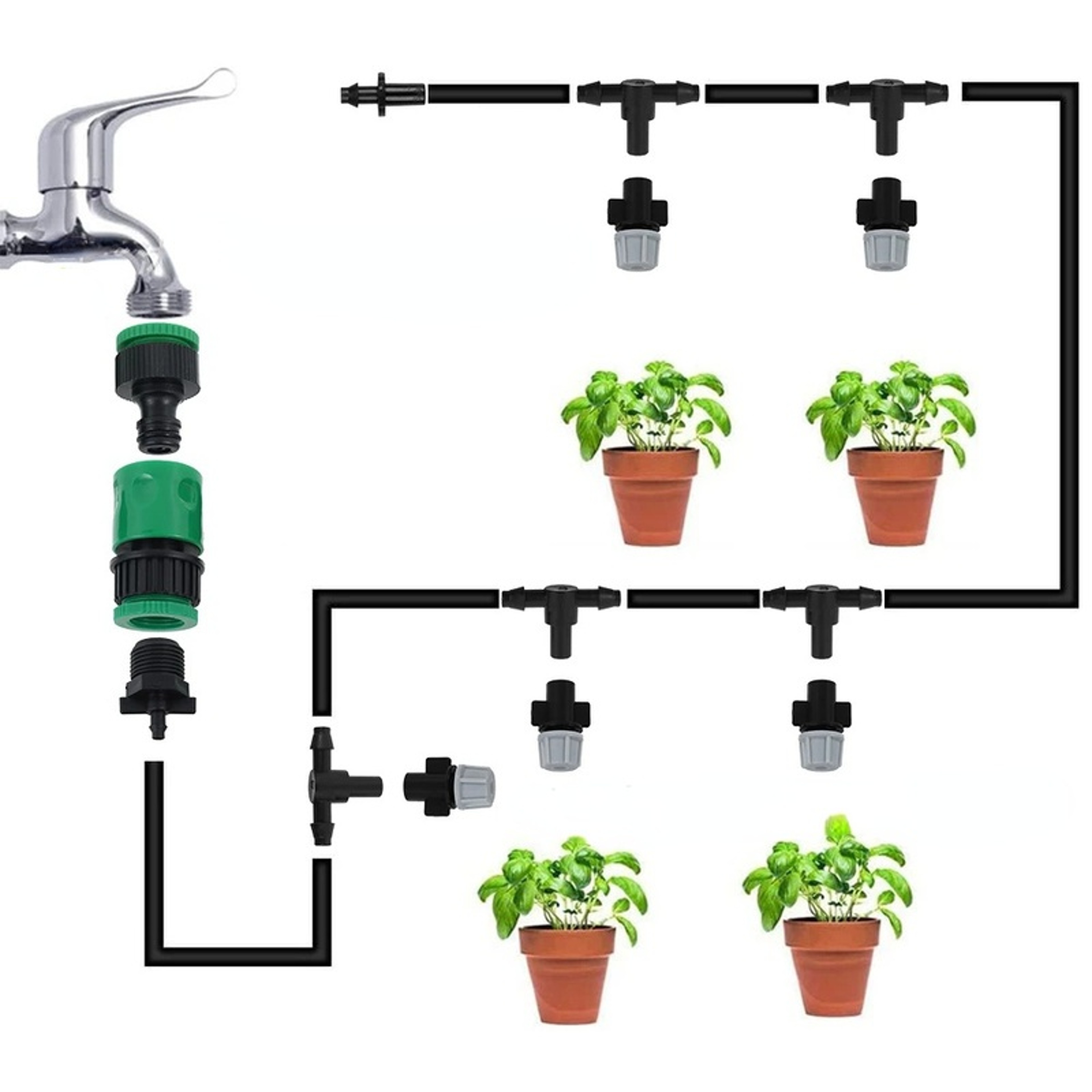 Premium Garden Misting Irrigation Sprinkler System with Adjustable Cooling Nozzles – view 6