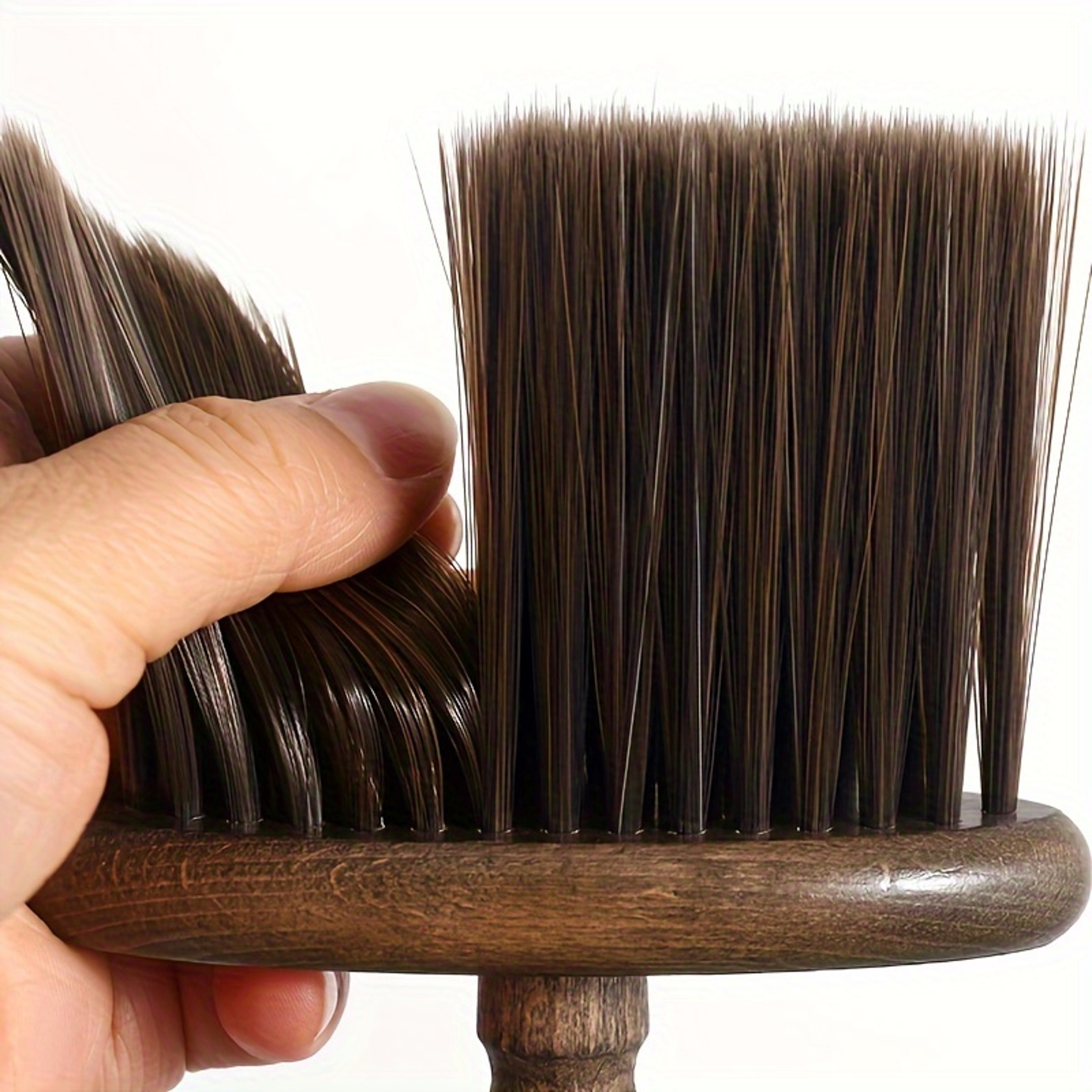 Walnut Wood Coffee Grinder Cleaning Brush for Keyboard Camera and Car – view 6