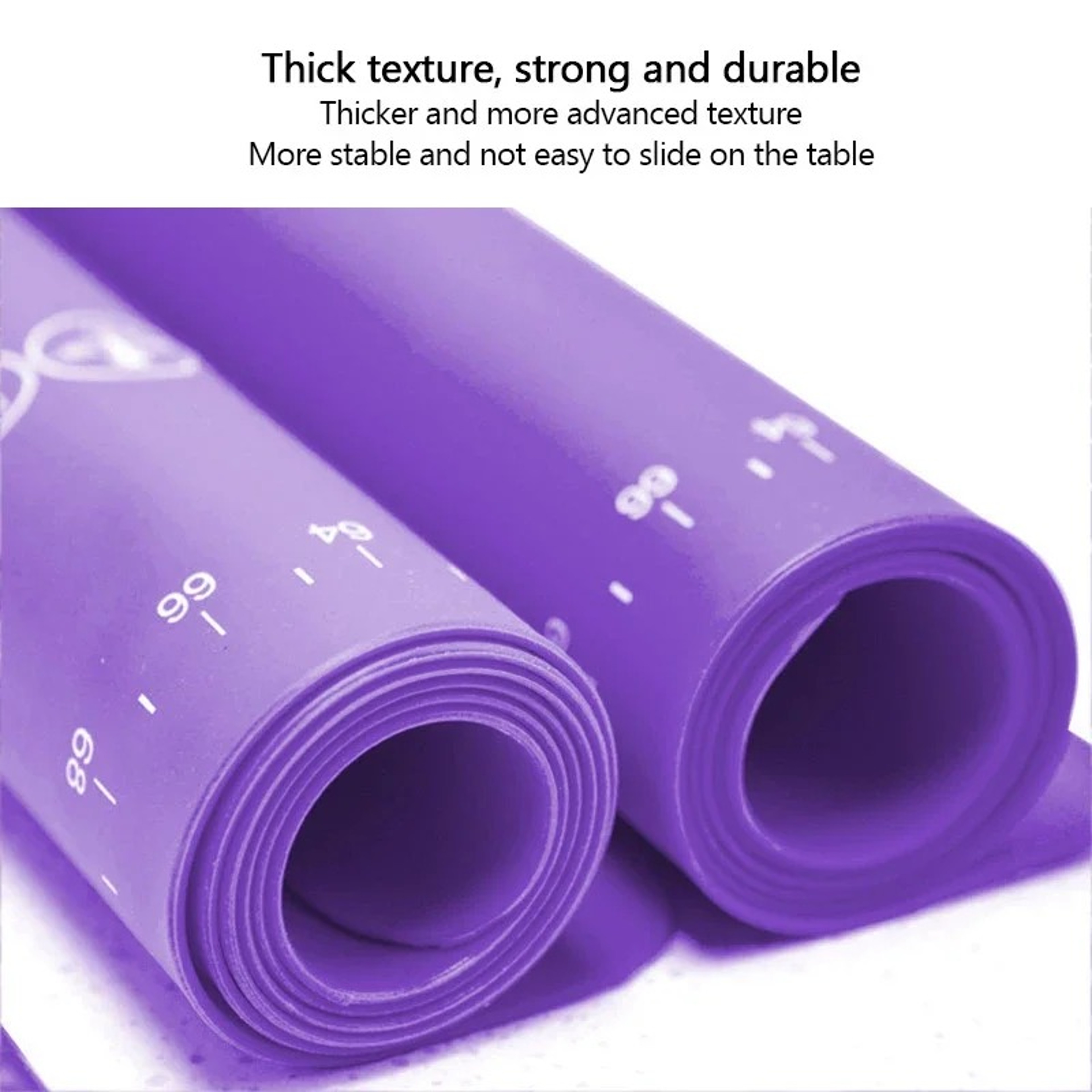 Premium EVA Pastry & Baking Mat Non Stick Silicone Dough Sheet & Kitchen Prep Board – view 4