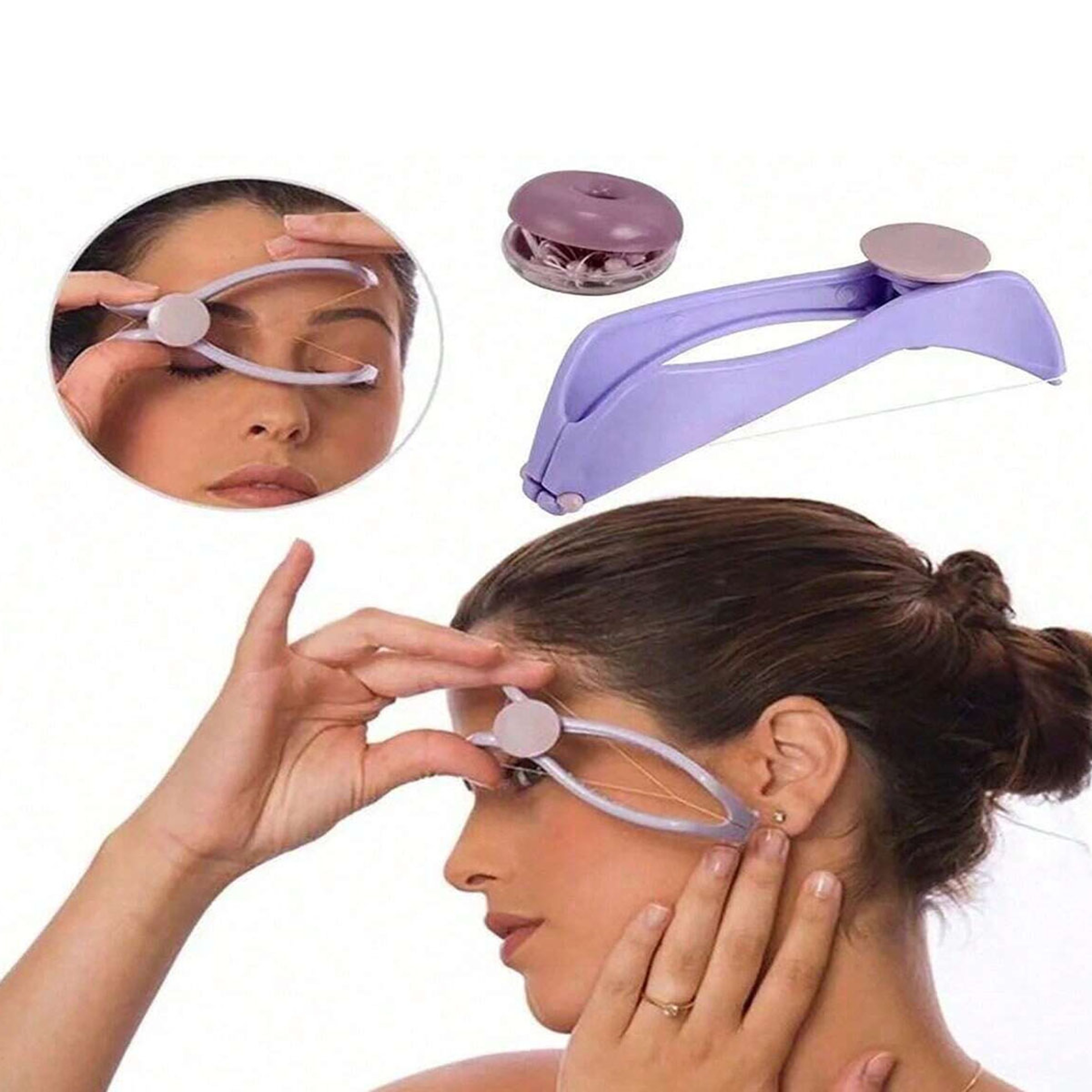 SilkSmooth Spring Facial Hair Remover For Women Precision Facial Hair Remover  Eyebrow Hair Remover 2