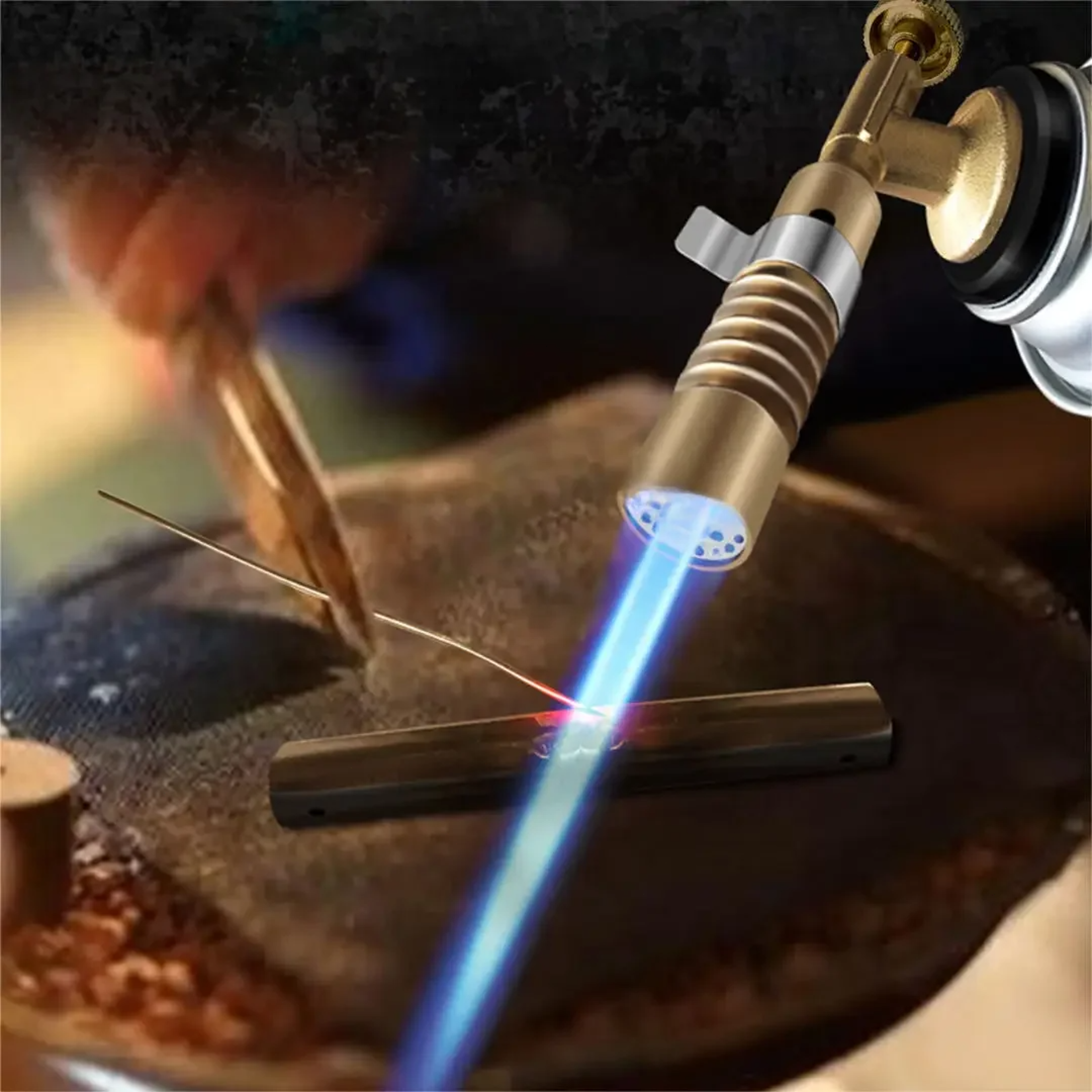 Portable Butane Torch Flame Gun For Welding BBQ  Outdoor Camping 0