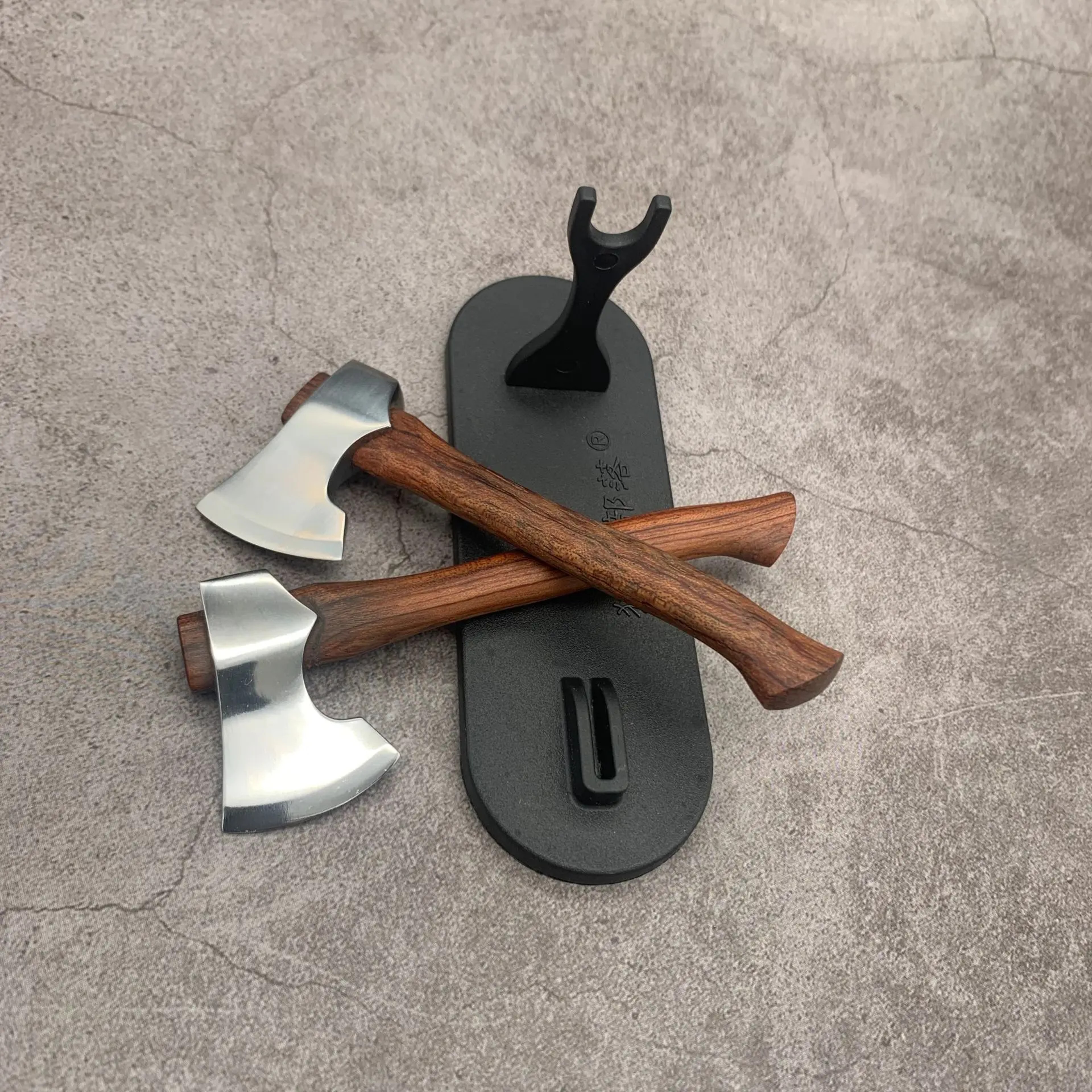 Tactical Fixed Blade Mini Axe With Rosewood Handle Premium Camping Axe Knife  Survival Knife Outdoo 1