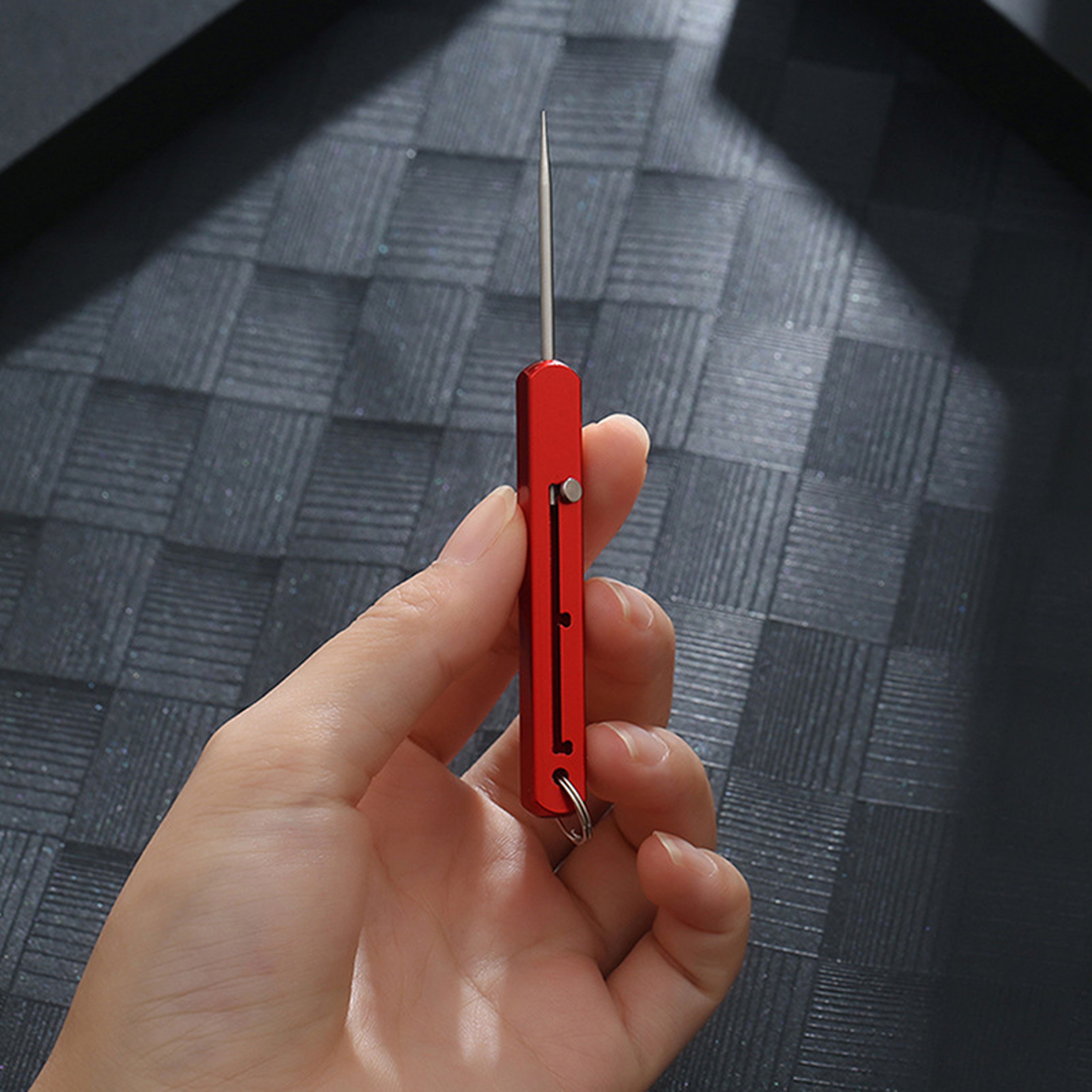 Titanium EDC Retractable Toothpick Keychain Portable Durable Alloy Everyday Carry Pick 0