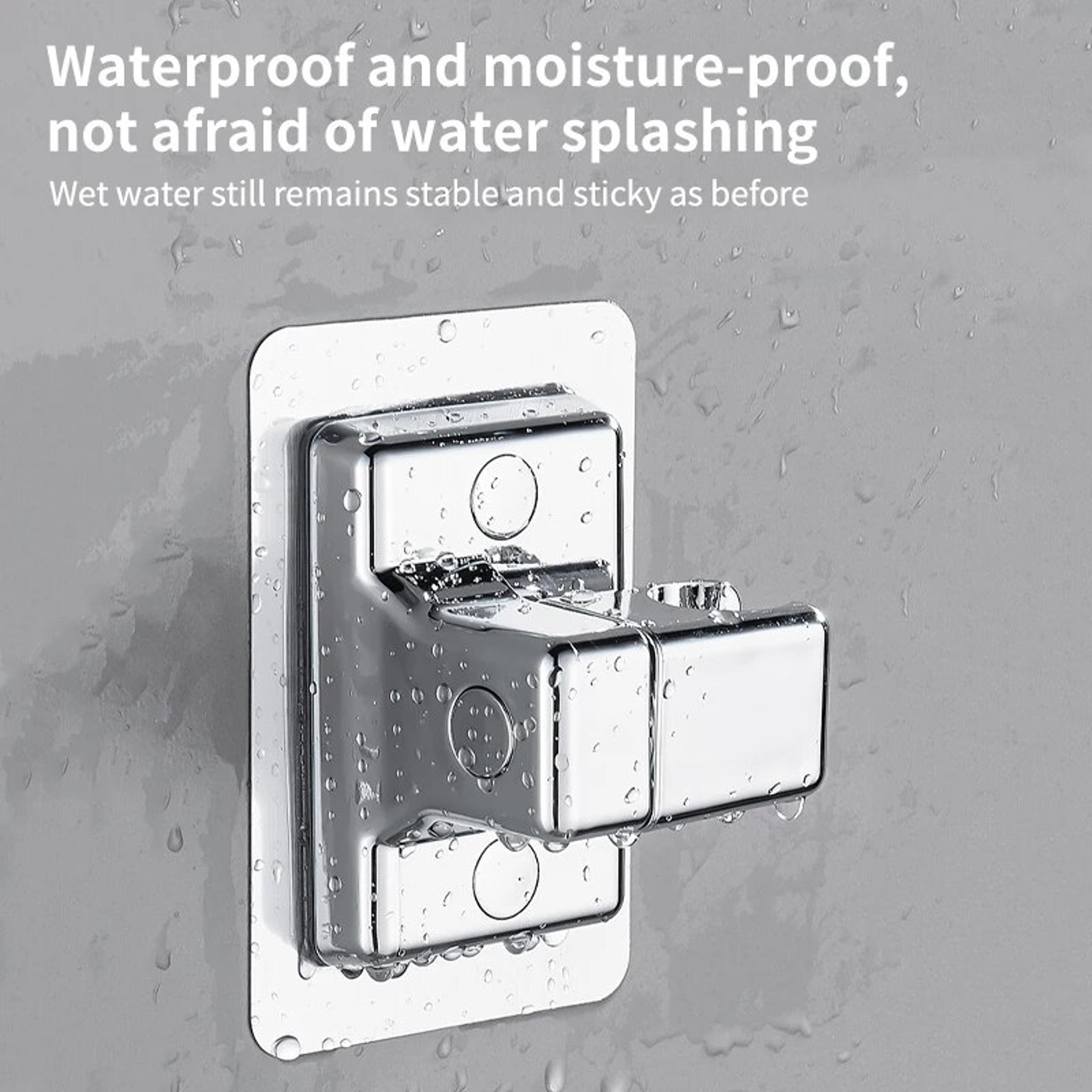 Premium No Drilling Shower Mount Adjustable Handheld Shower Holder Bracket Easy Install Handheld Sh 4