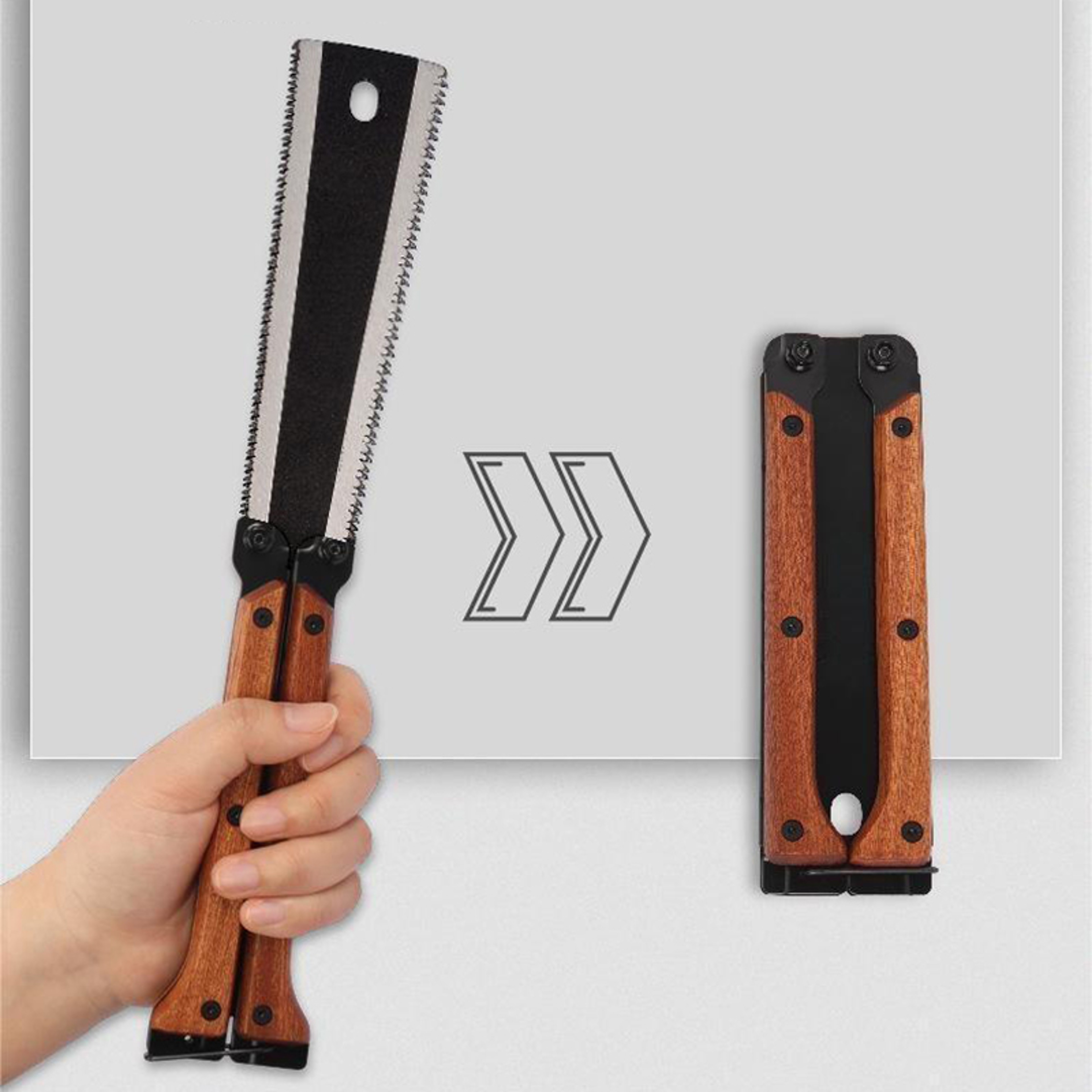 Foldable Woodcut Butterfly Saw Portable Logging  Woodworking Tool 2