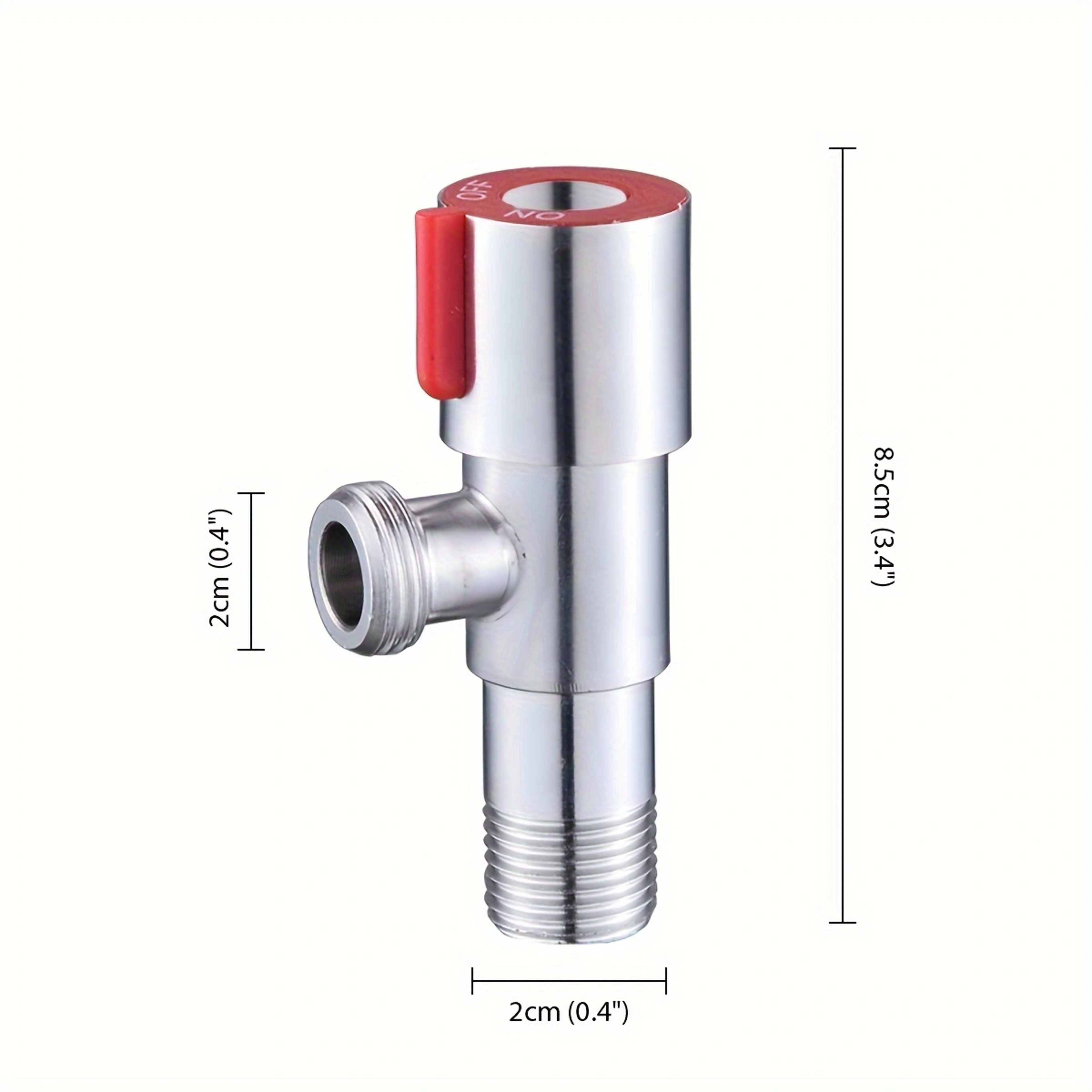 Large Flow Stainless Steel Angle Valve for Toilet and Sink Water Controlss – view 8
