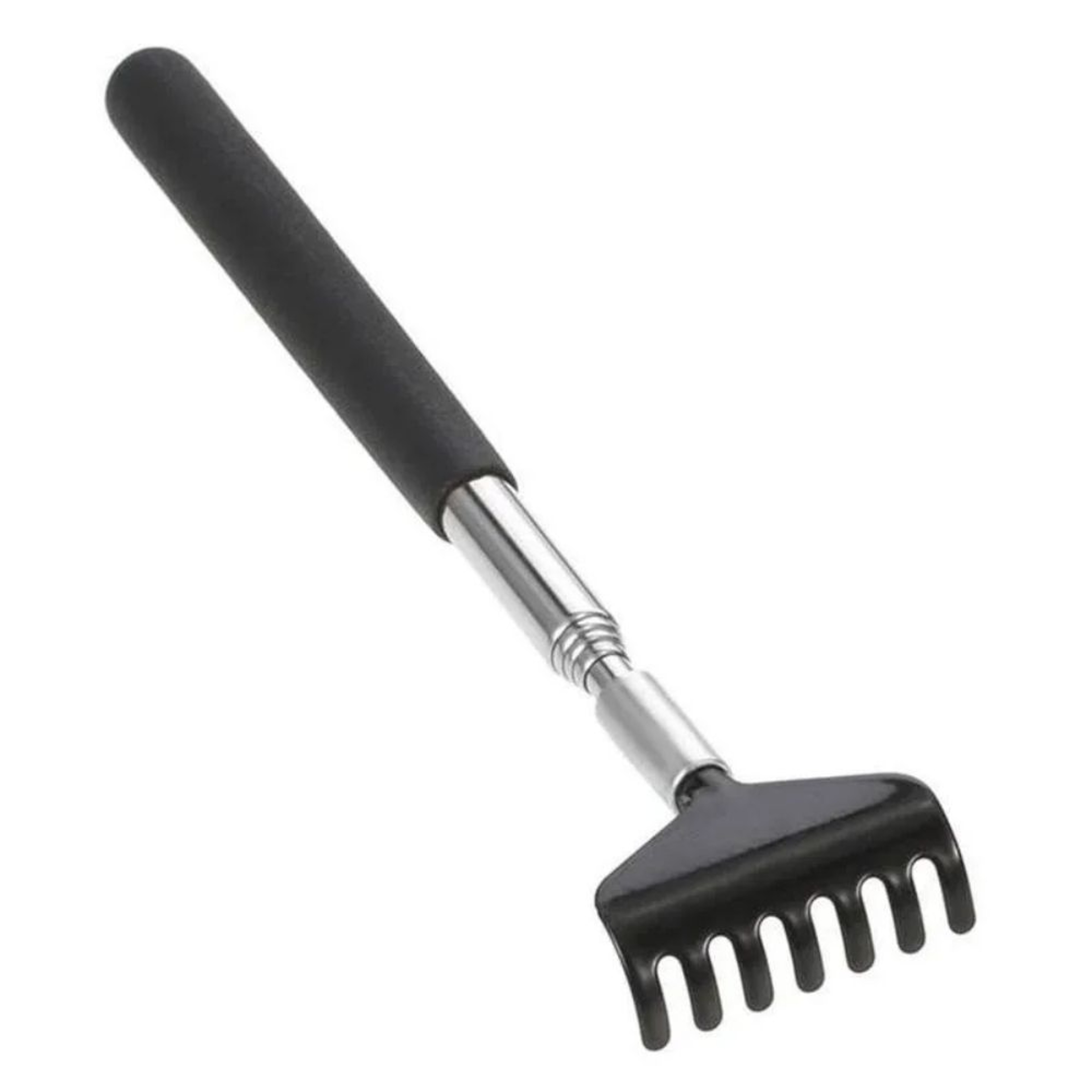 Extendable Stainless Steel Back Scratcher With Travel Bag 0