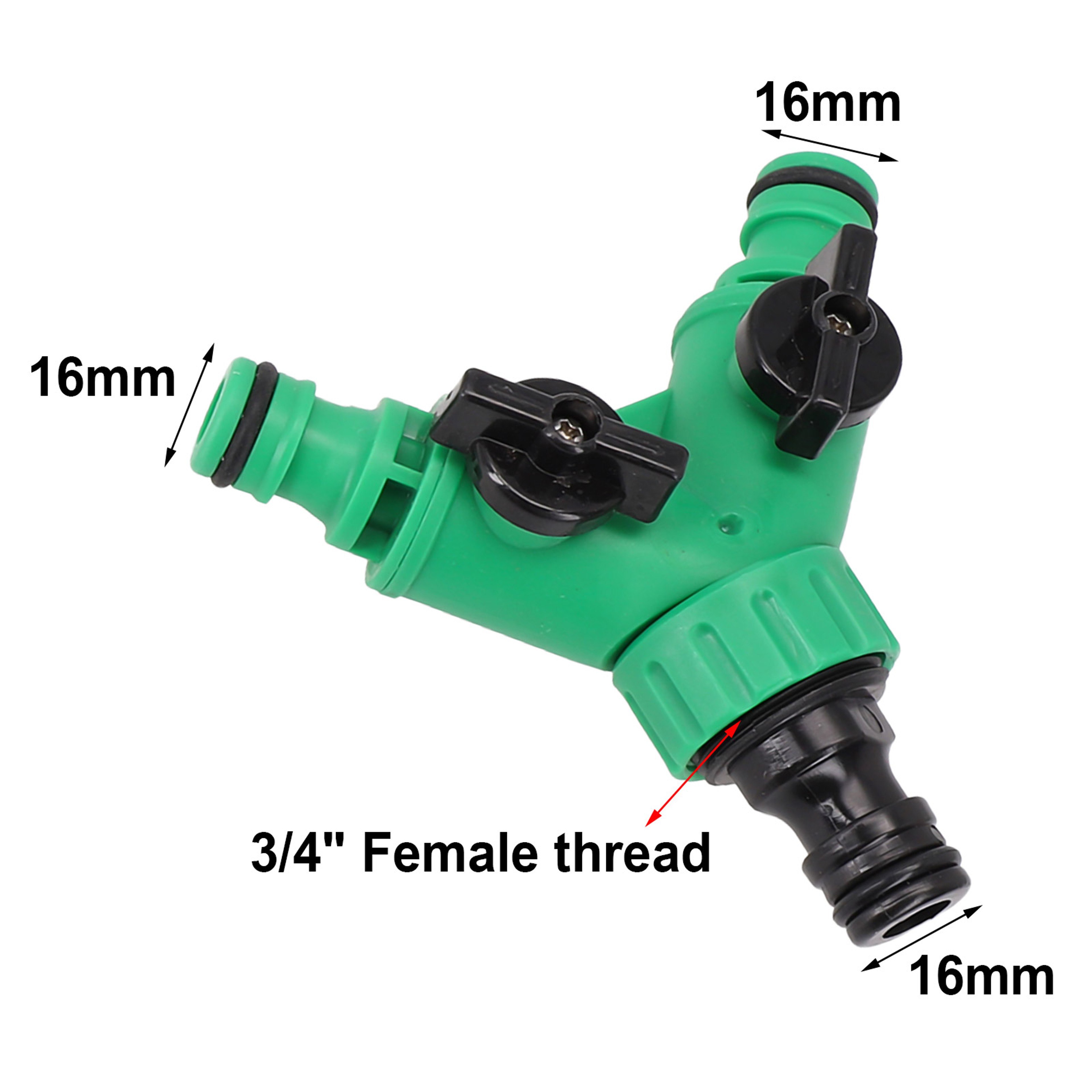 DualFlow Garden Hose Splitter with Independent Control Valves – view 4