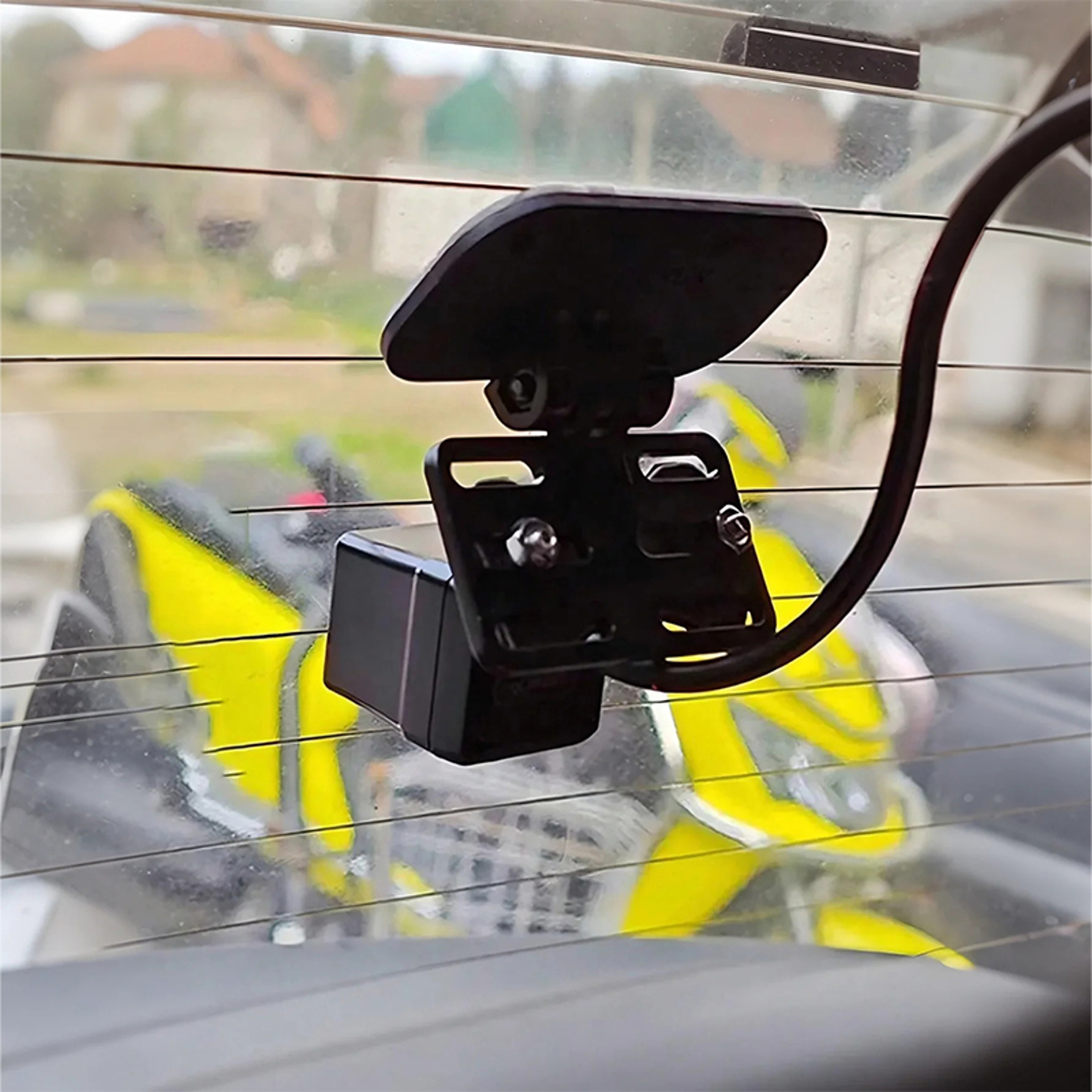 Universal No Drill Rear Camera Mount with Adjustable Windshield Bracket – view 1