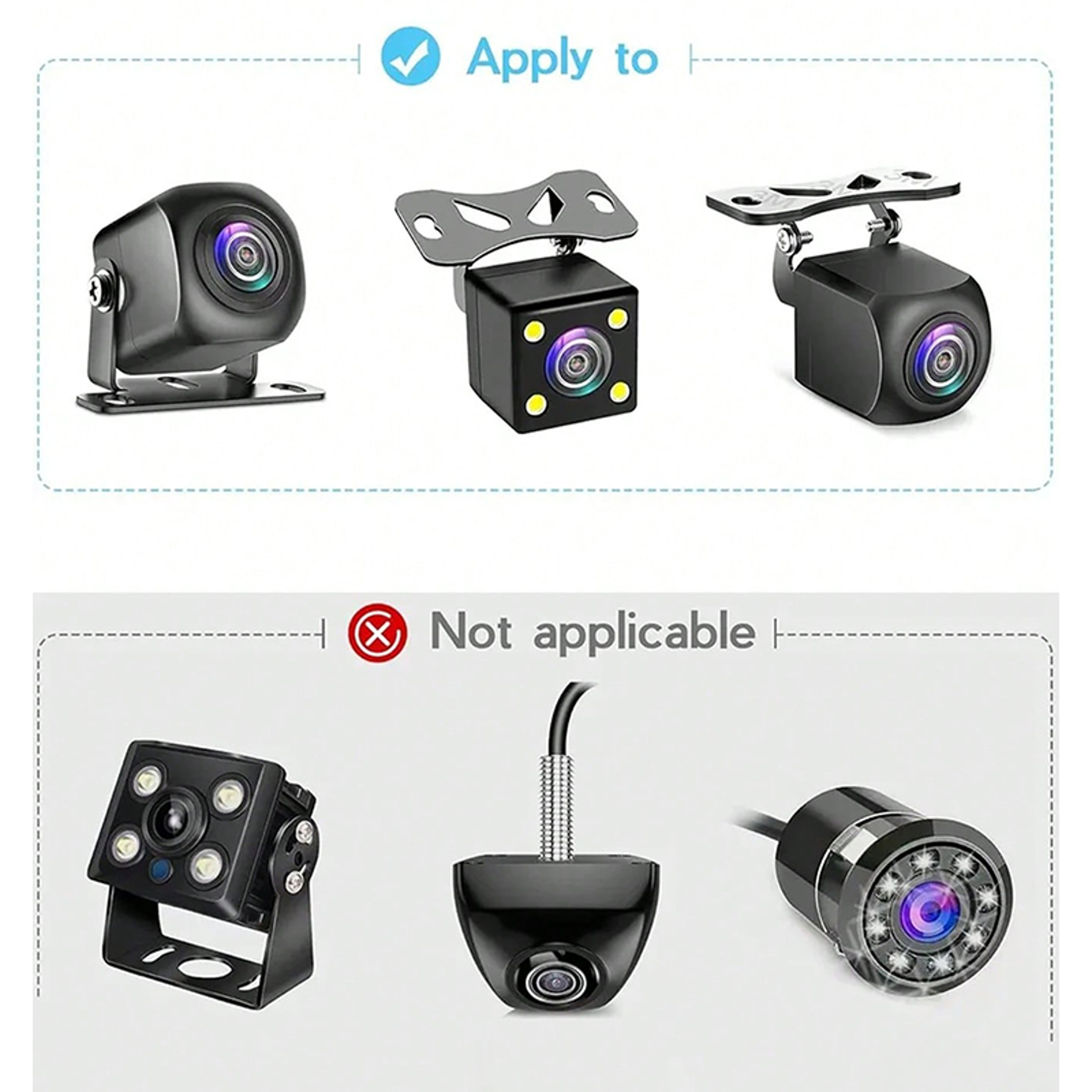 Universal No Drill Rear Camera Mount with Adjustable Windshield Bracket – view 5